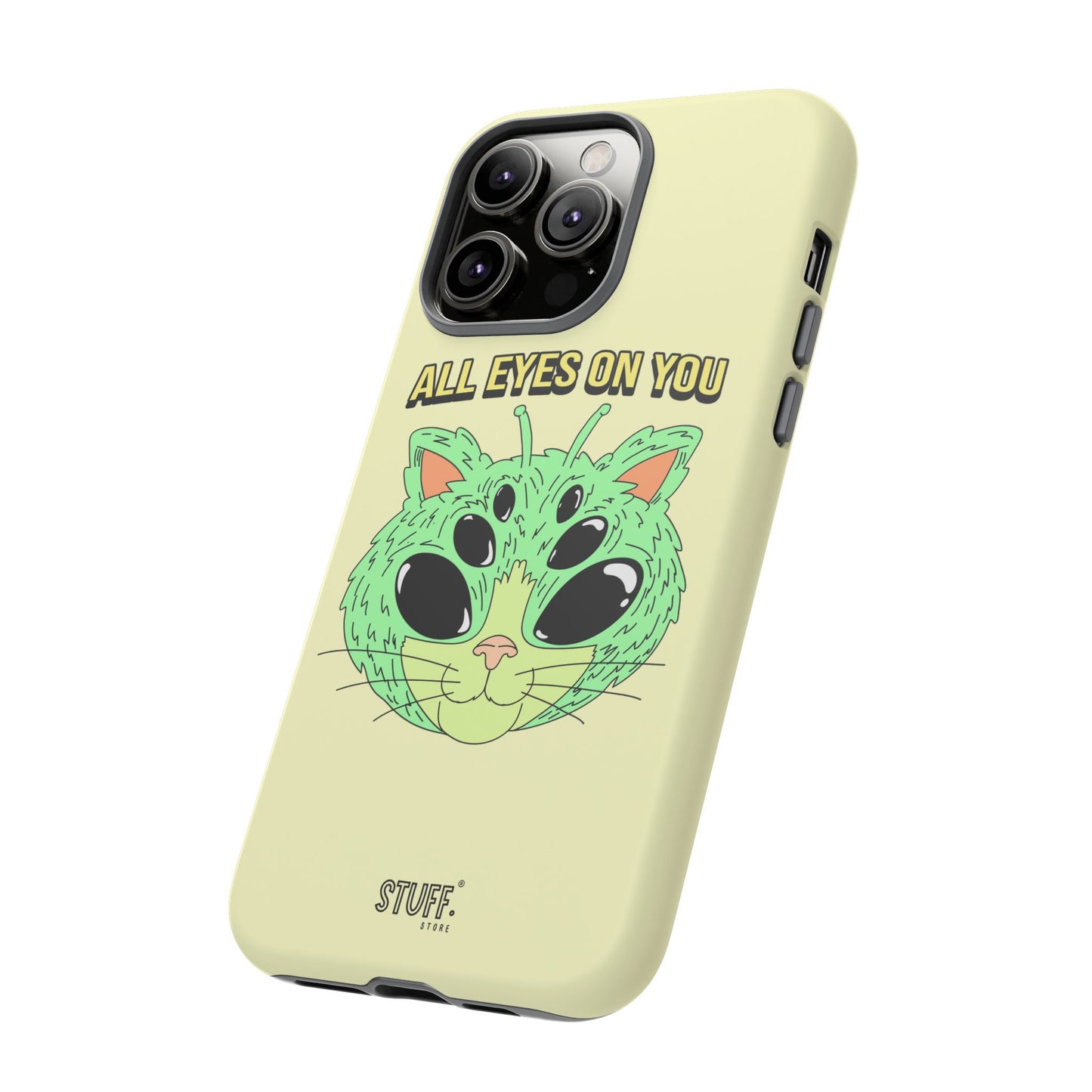 All Eyes on You Case | Coque résistante double protection avec Design Alien drôle