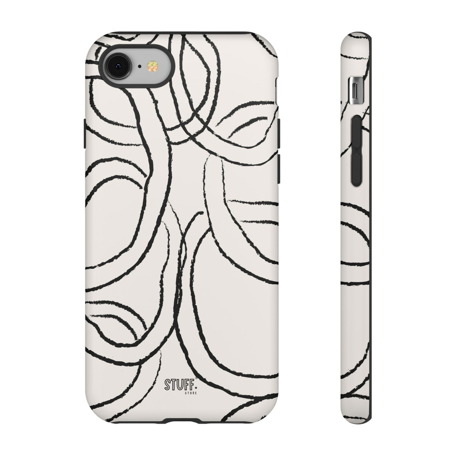 Doodly Case | Coque résistante double protection avec Design Gribouillis Minimaliste