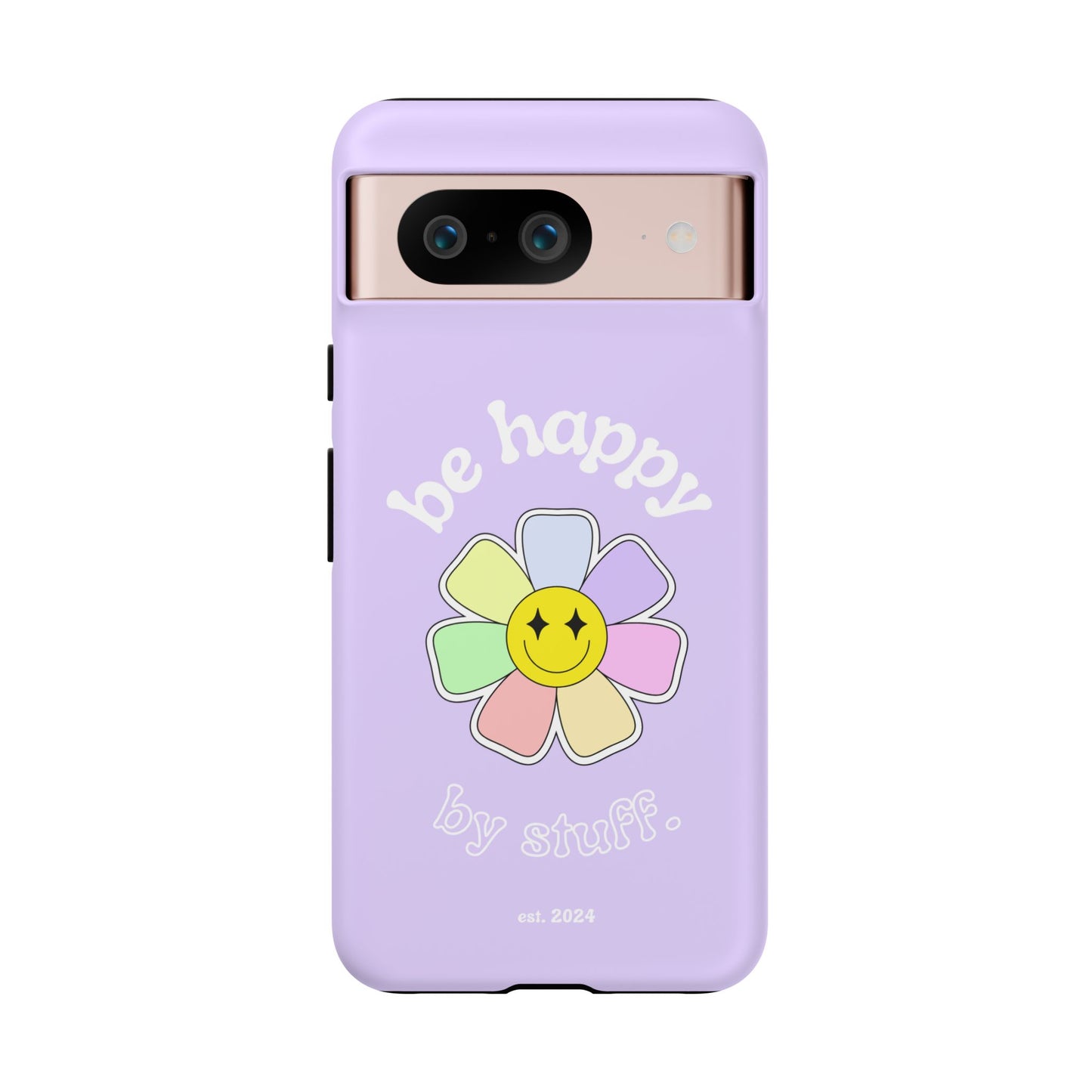 Be Happy Case | Coque résistante double protection avec Design Fleur Colorée