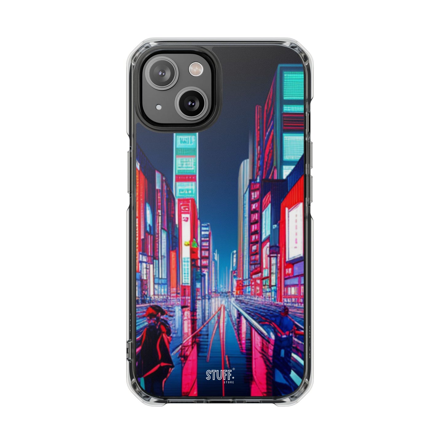 Cyber City Case | Coque transparente magnétique antichoc compatible MagSafe®