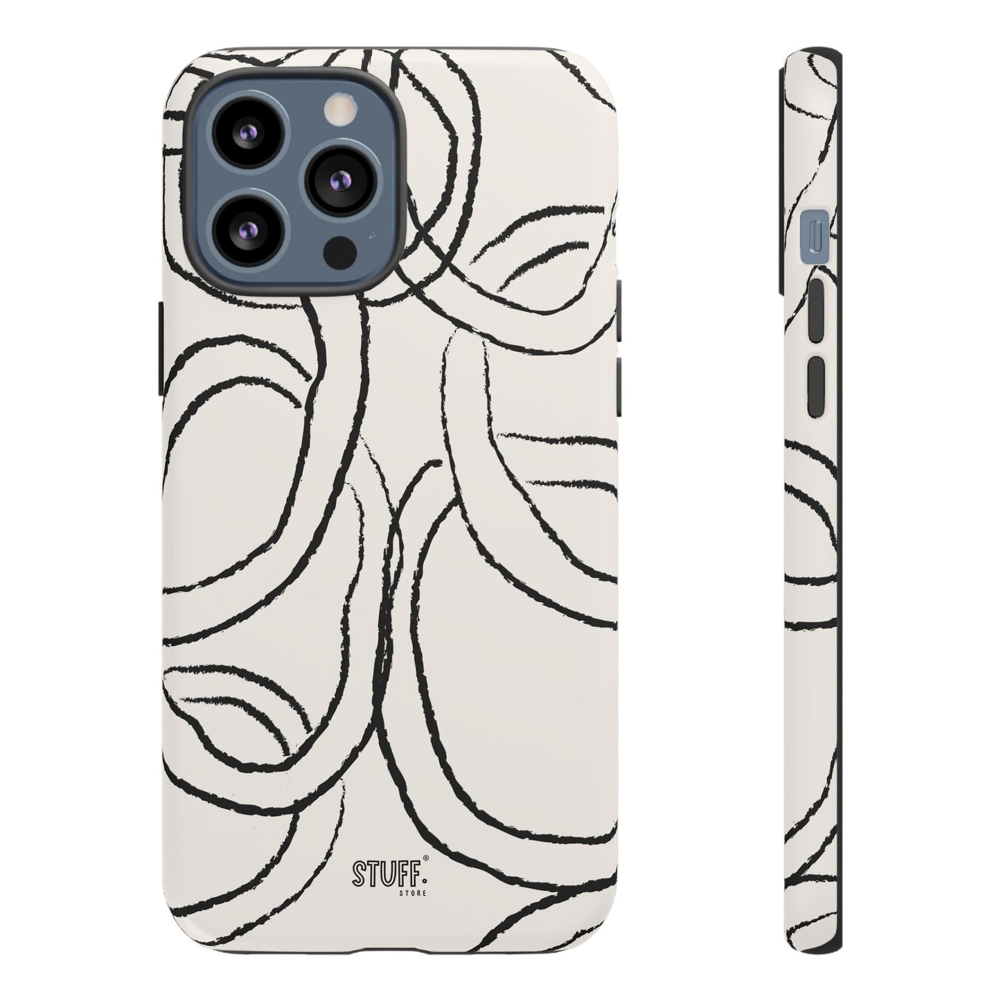 Doodly Case | Coque résistante double protection avec Design Gribouillis Minimaliste