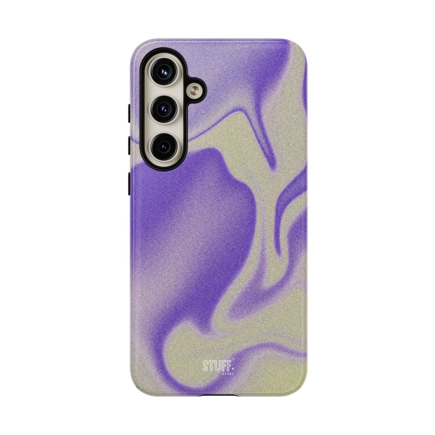 Swirly Case | Coque résistante double protection - Motif vague pourpre