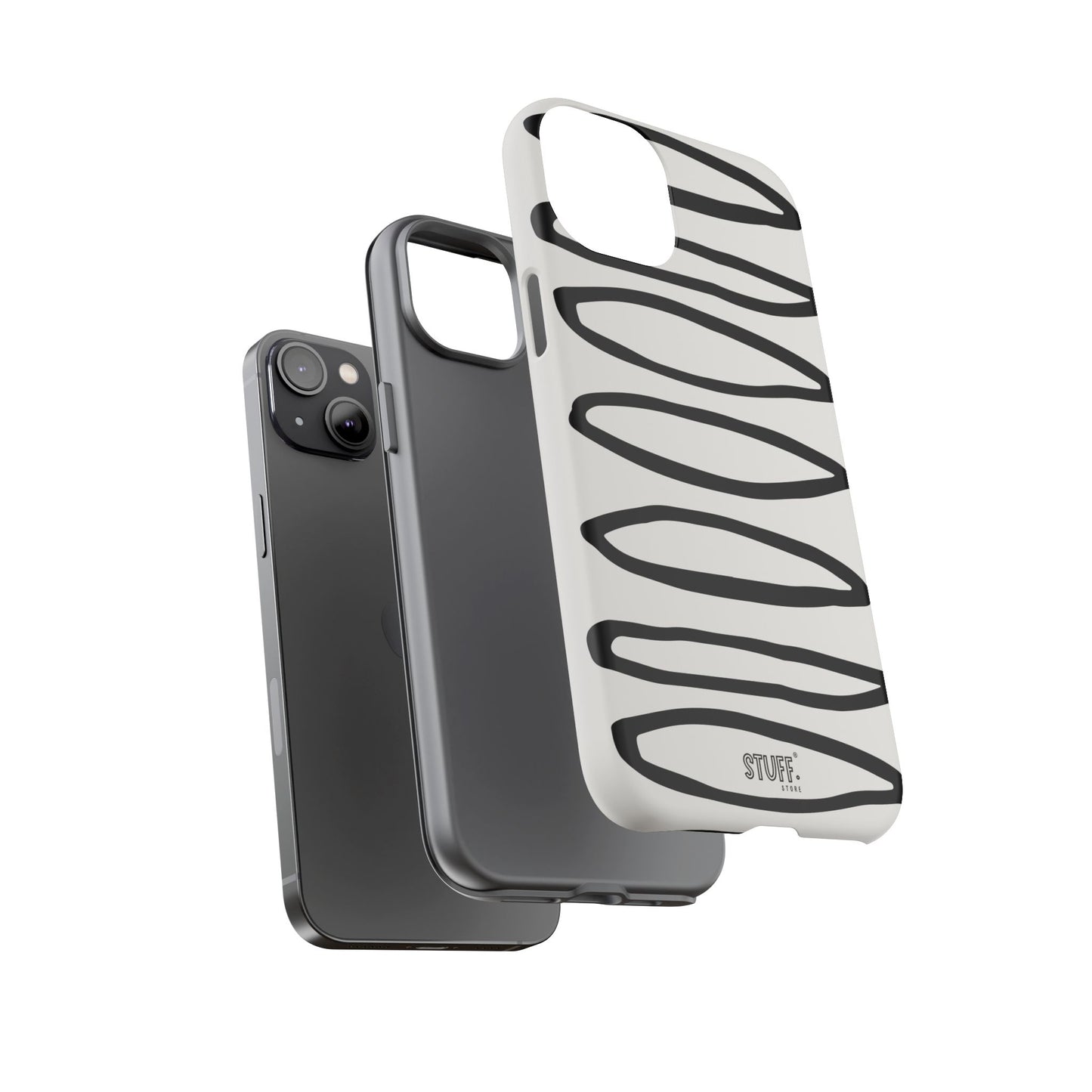 Loopy Case | Coque résistante double protection - Motif cercles abstraits