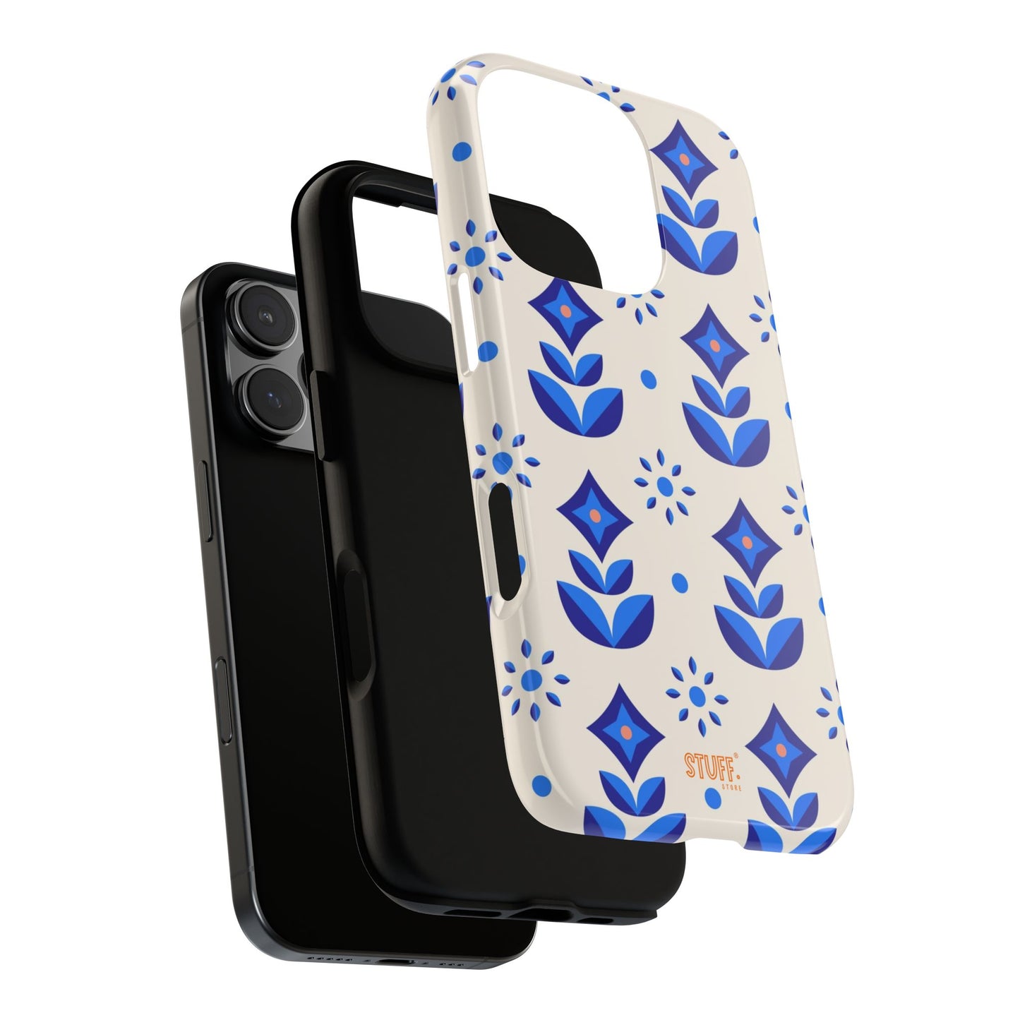 Floral Case | Coque résistante double protection avec Design Fleuri