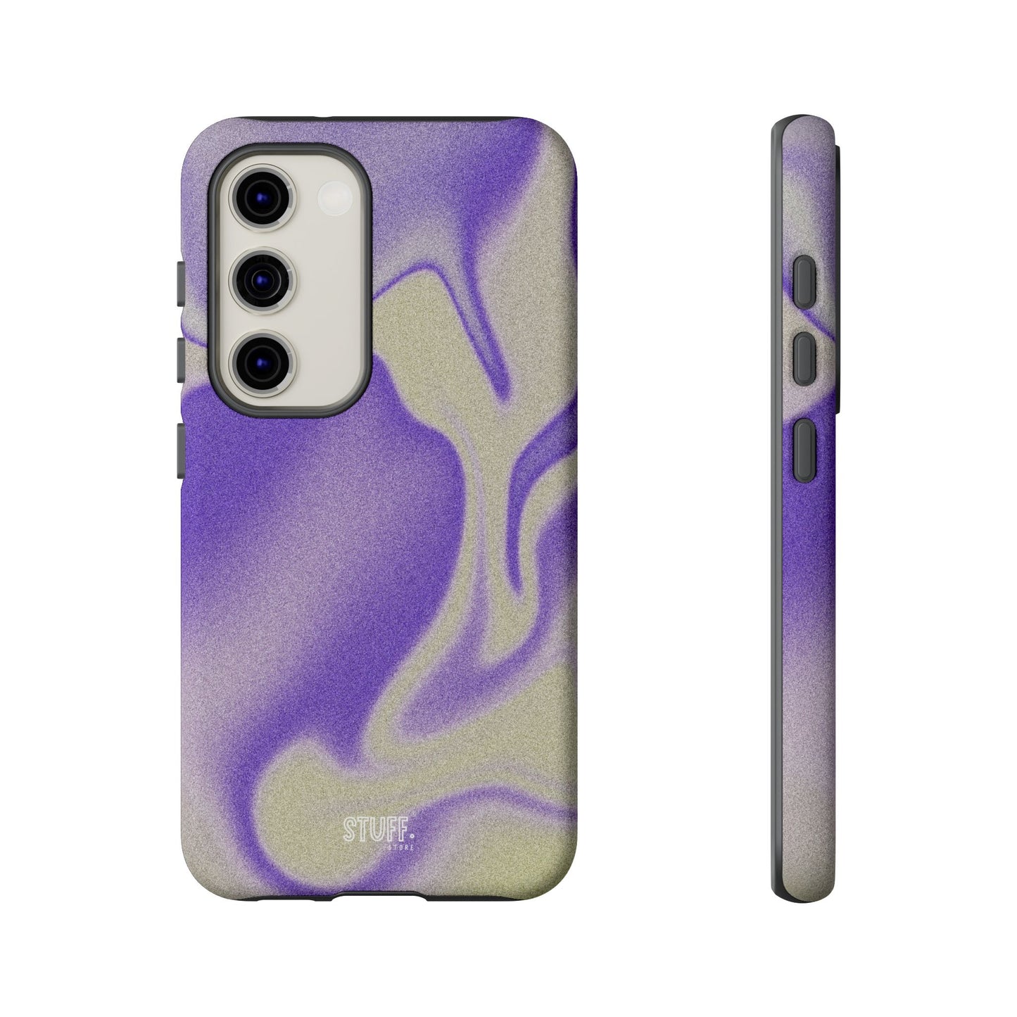 Swirly Case | Coque résistante double protection - Motif vague pourpre