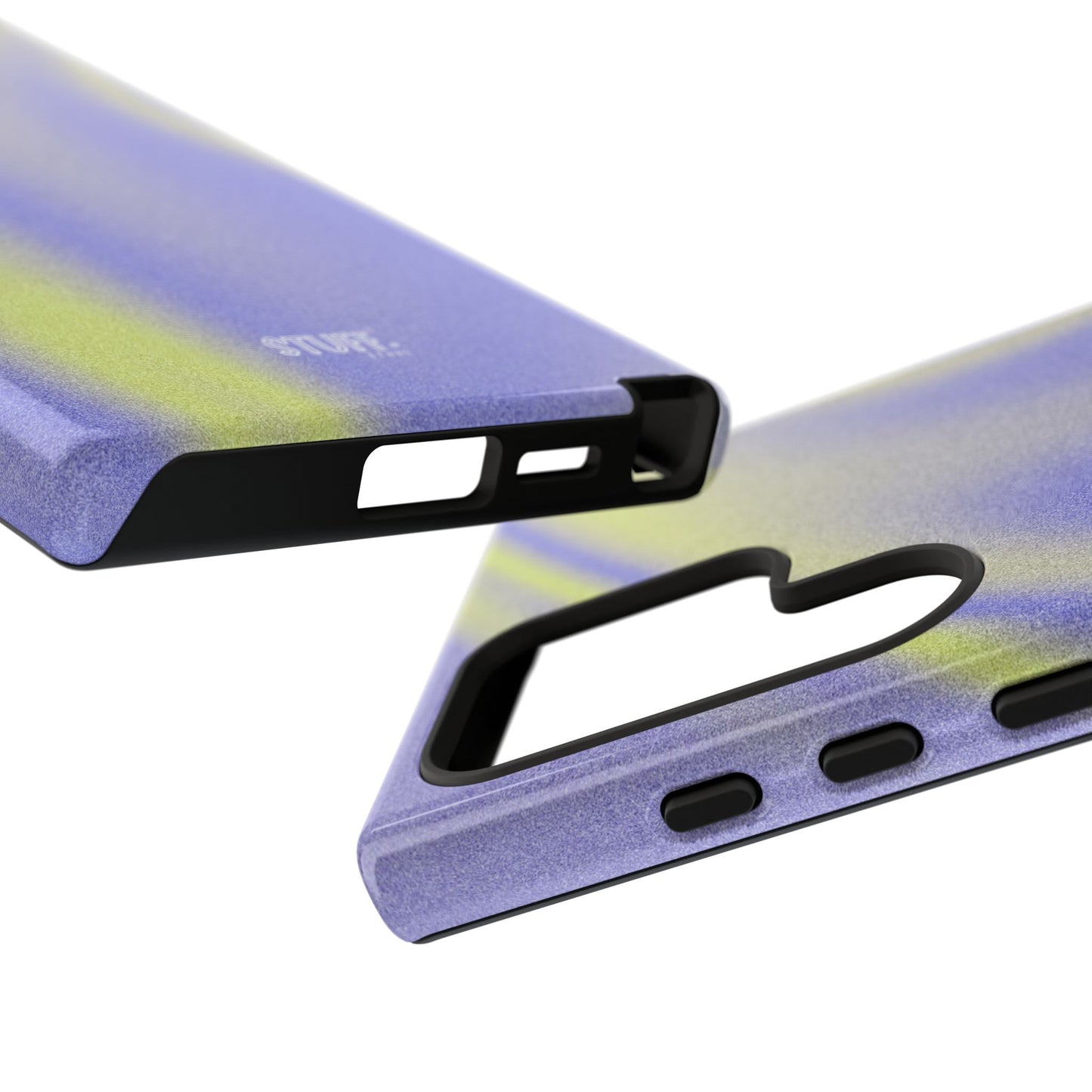 Vibrant Case | Coque résistante double protection anti-choc - Violet & Jaune