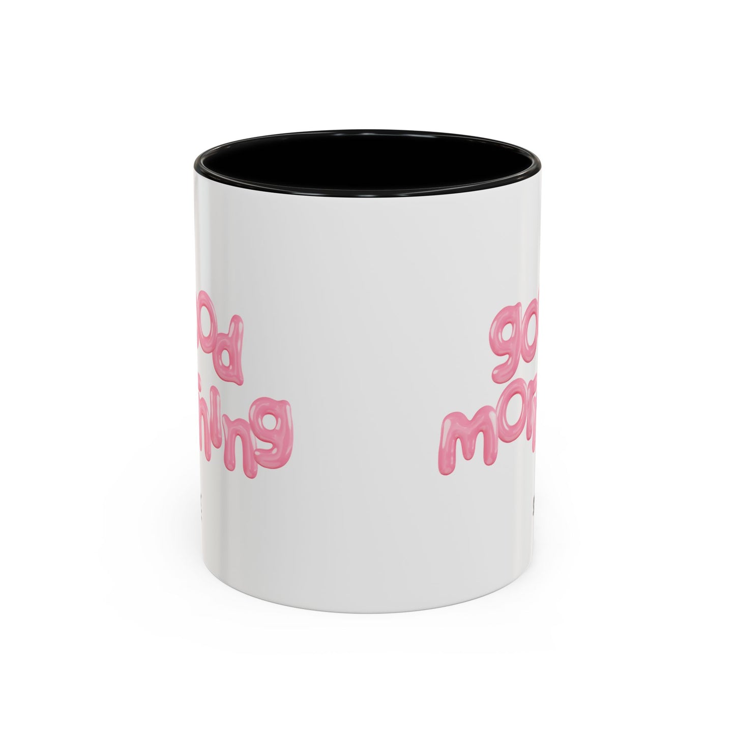 Balloon Cup | Two-tone ceramic mug with "balloon" lettering - 330ml