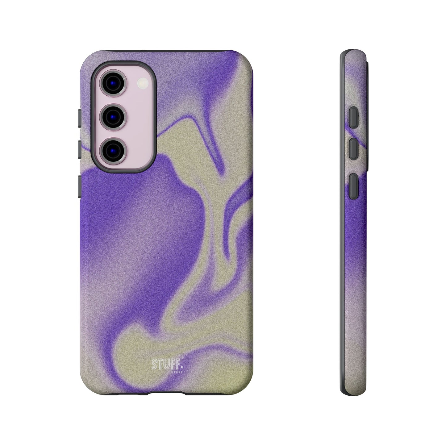 Swirly Case | Coque résistante double protection - Motif vague pourpre