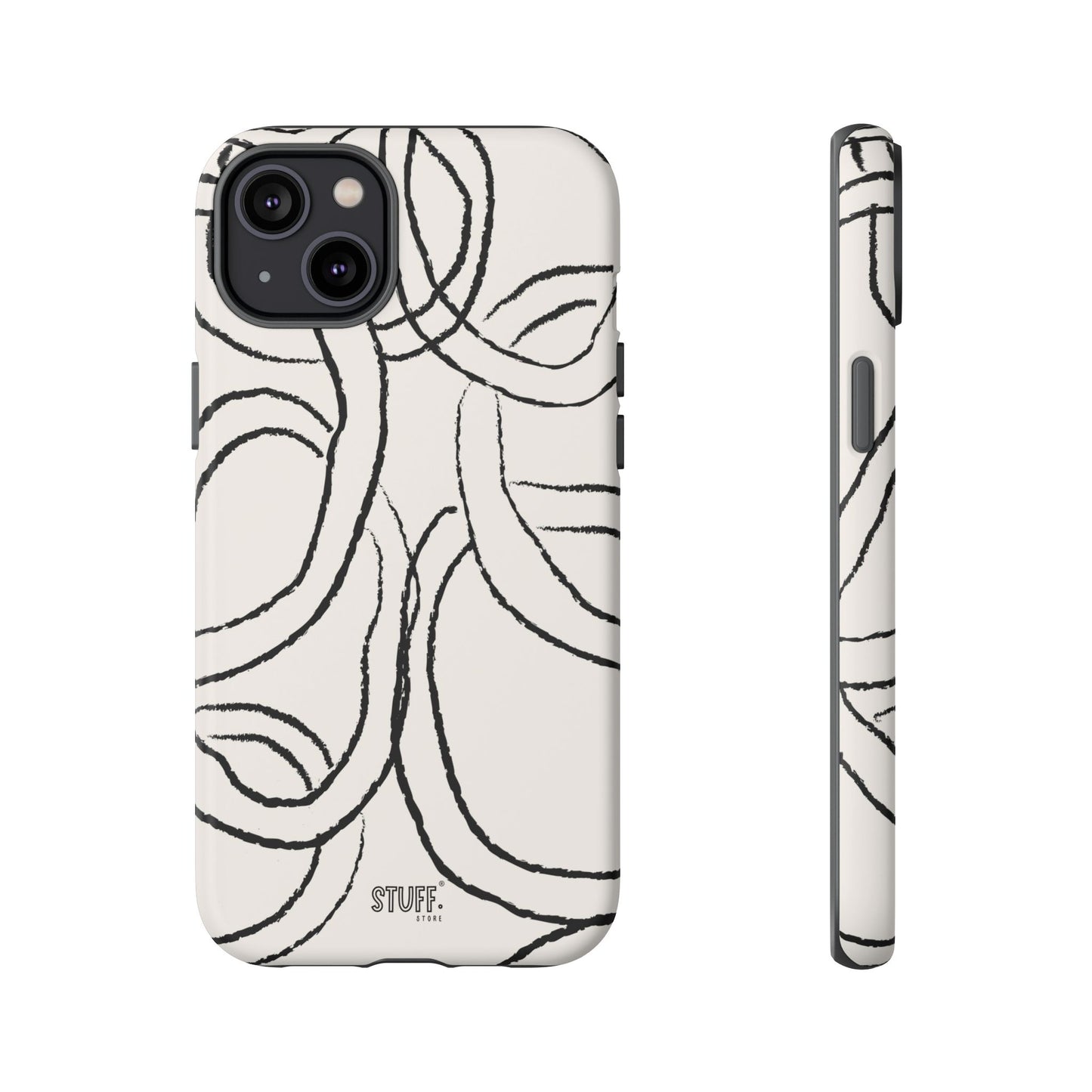 Doodly Case | Coque résistante double protection avec Design Gribouillis Minimaliste