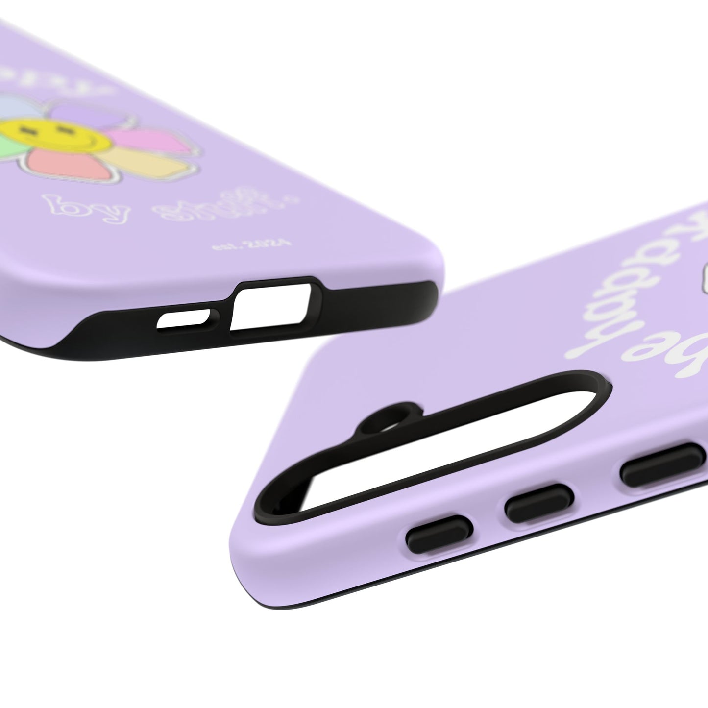 Be Happy Case | Coque résistante double protection avec Design Fleur Colorée
