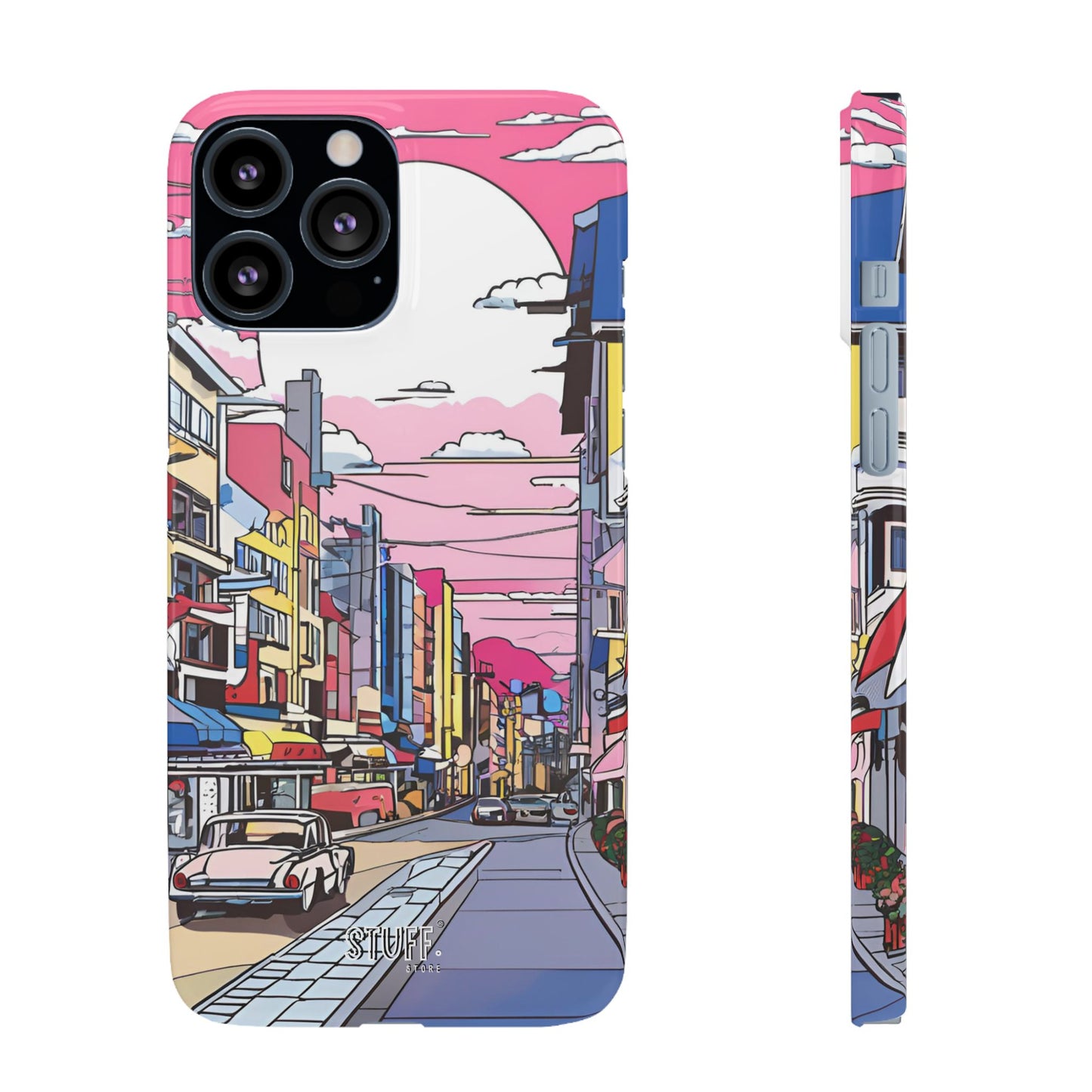 Pop Art Sunset | Coque snap légère et résistante inspiration Lichtenstein