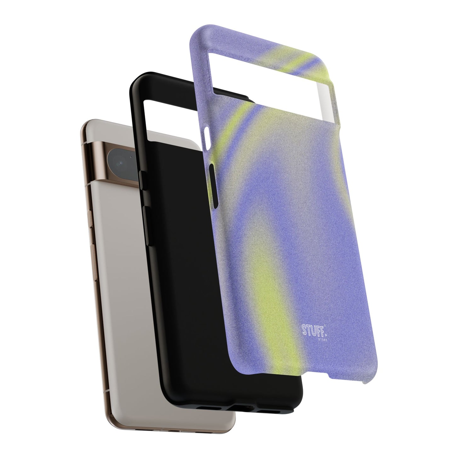 Vibrant Case | Coque résistante double protection anti-choc - Violet & Jaune