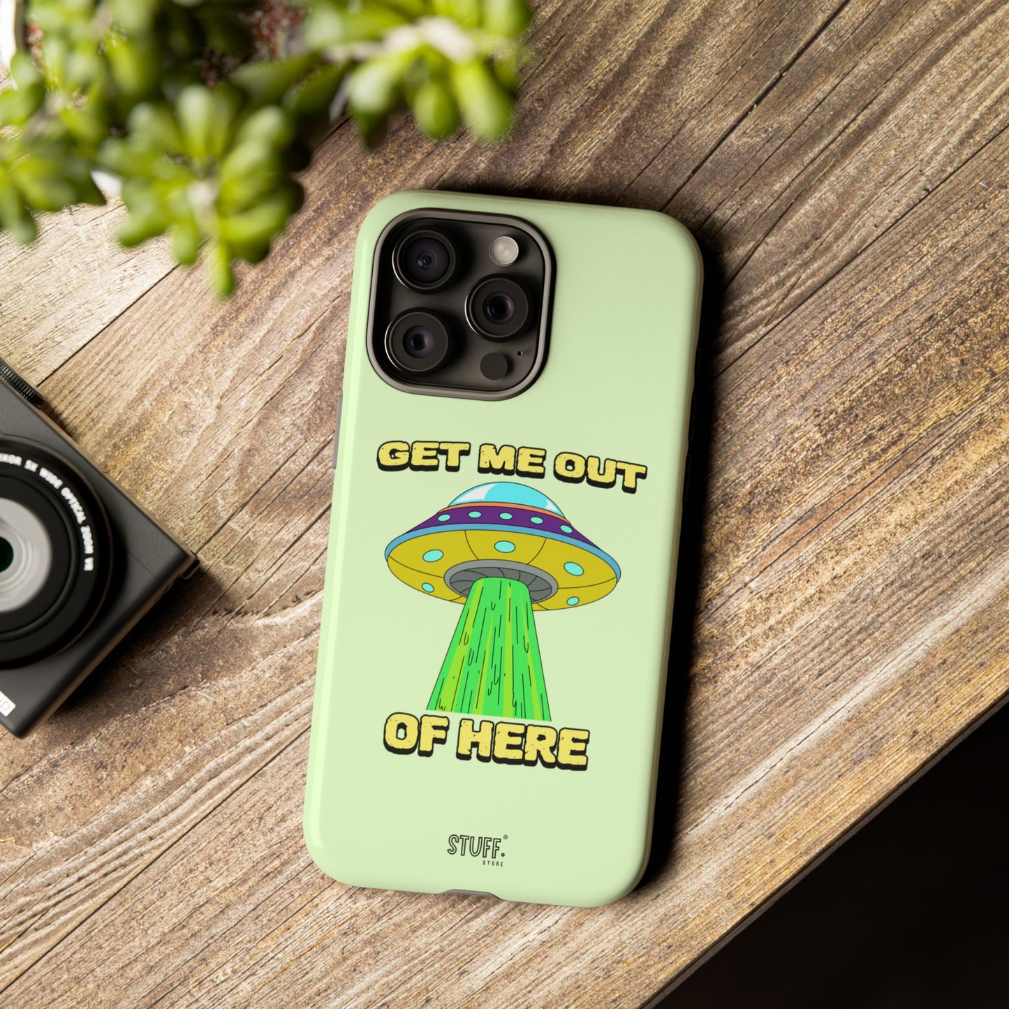 Get Me Out of Here | Coque résistante anti-choc — Vert Menthe