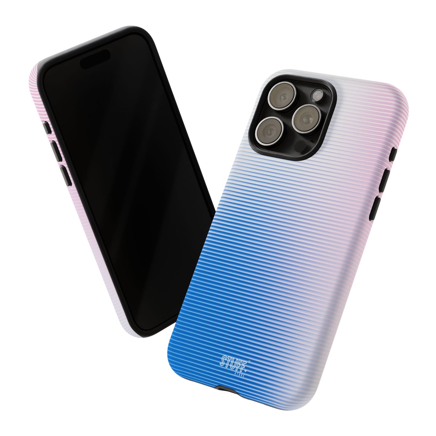 Gradient Case | Coque résistante double protection anti-choc - Dégradé Bleu & Rose