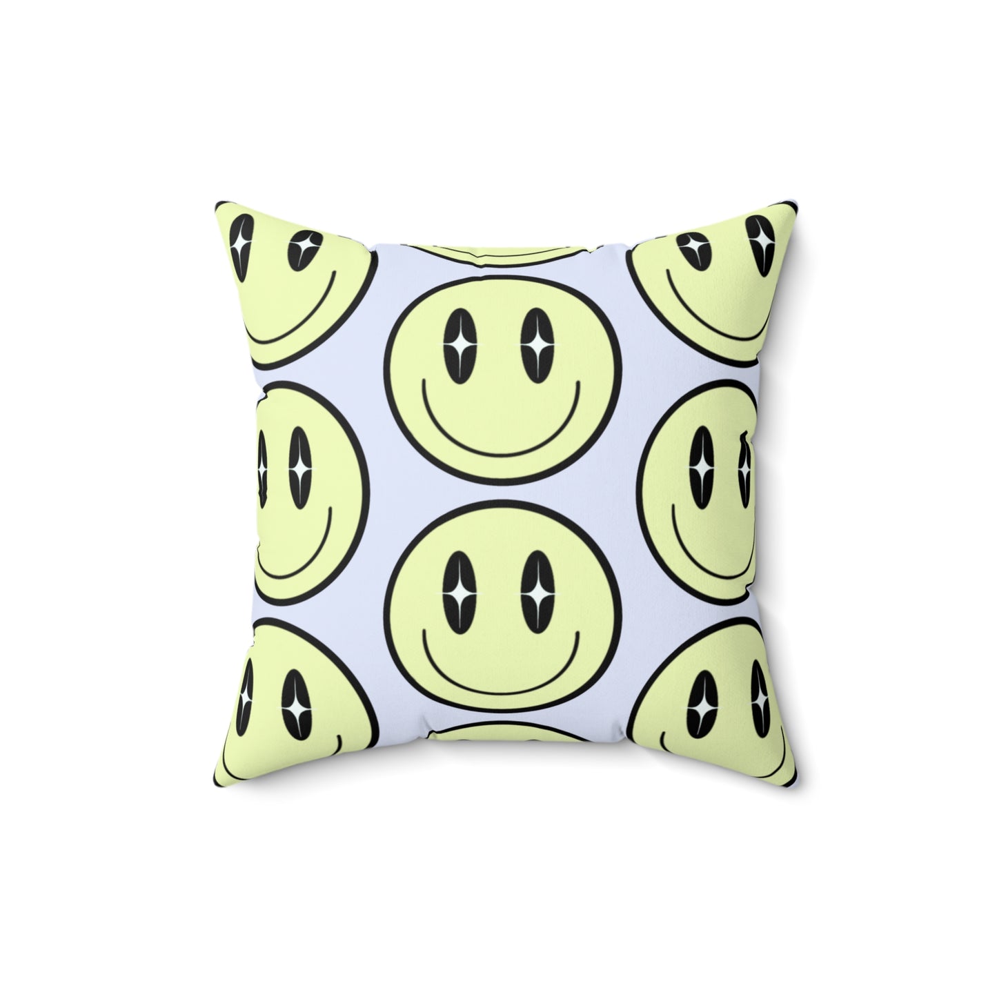 Smiley Face" decorative square cushion