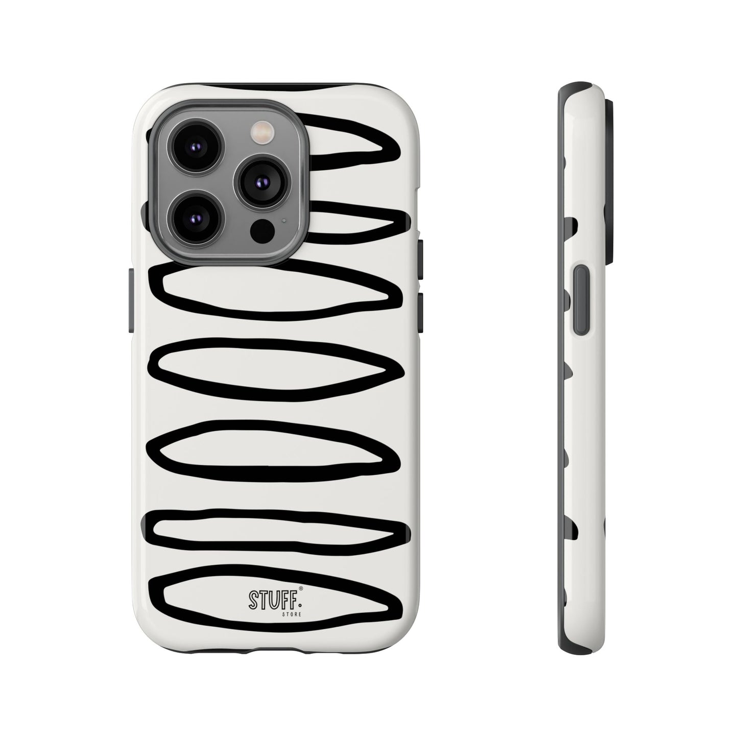 Loopy Case | Coque résistante double protection - Motif cercles abstraits