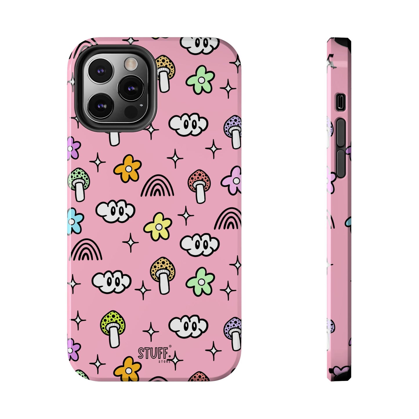 Pixie Case | Coque résistante double protection | Pixie Collection - Pink Matte Effect