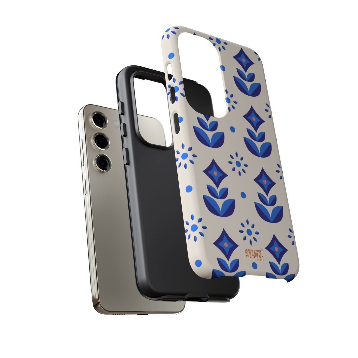 Floral Case | Coque résistante double protection avec Design Fleuri