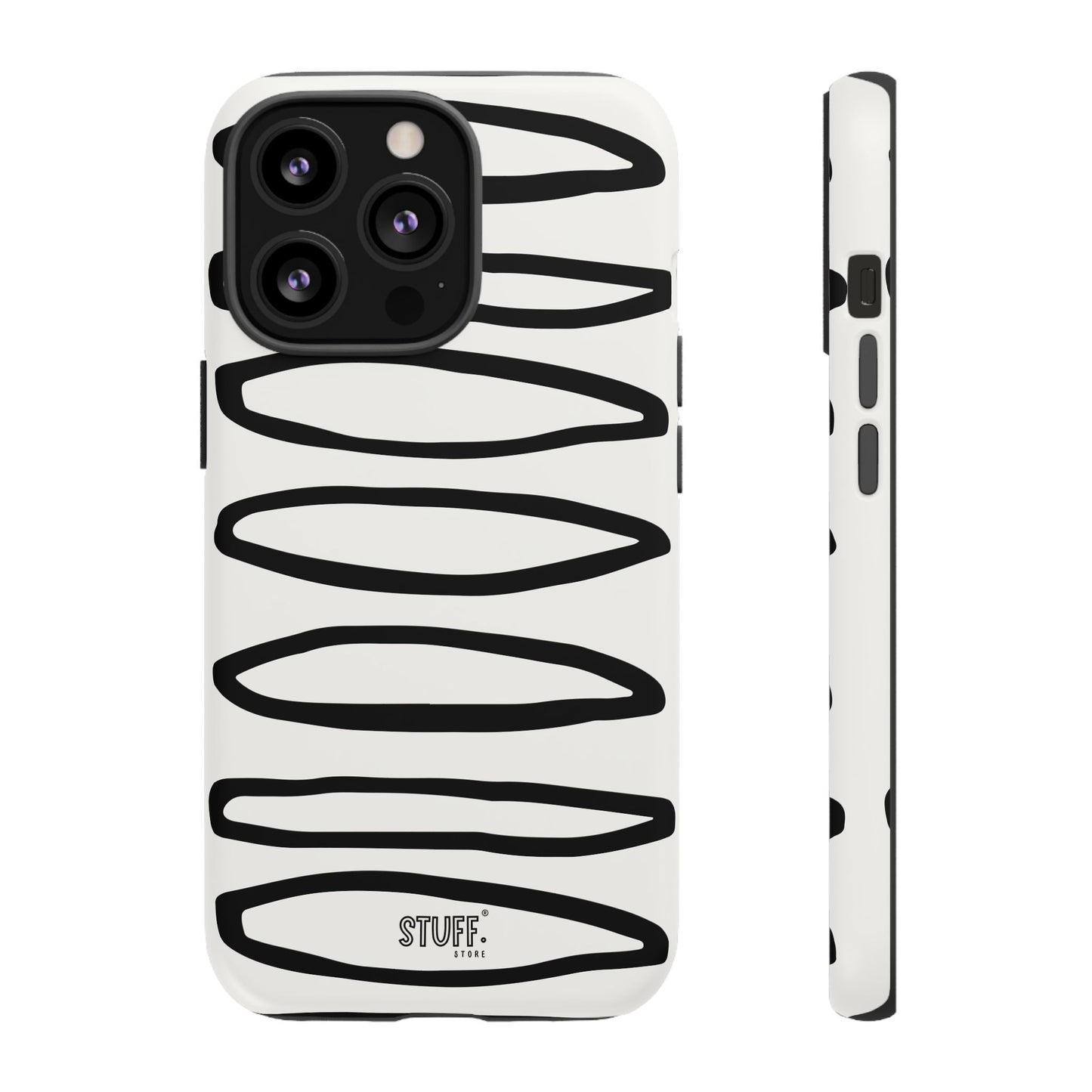 Loopy Case | Coque résistante double protection - Motif cercles abstraits