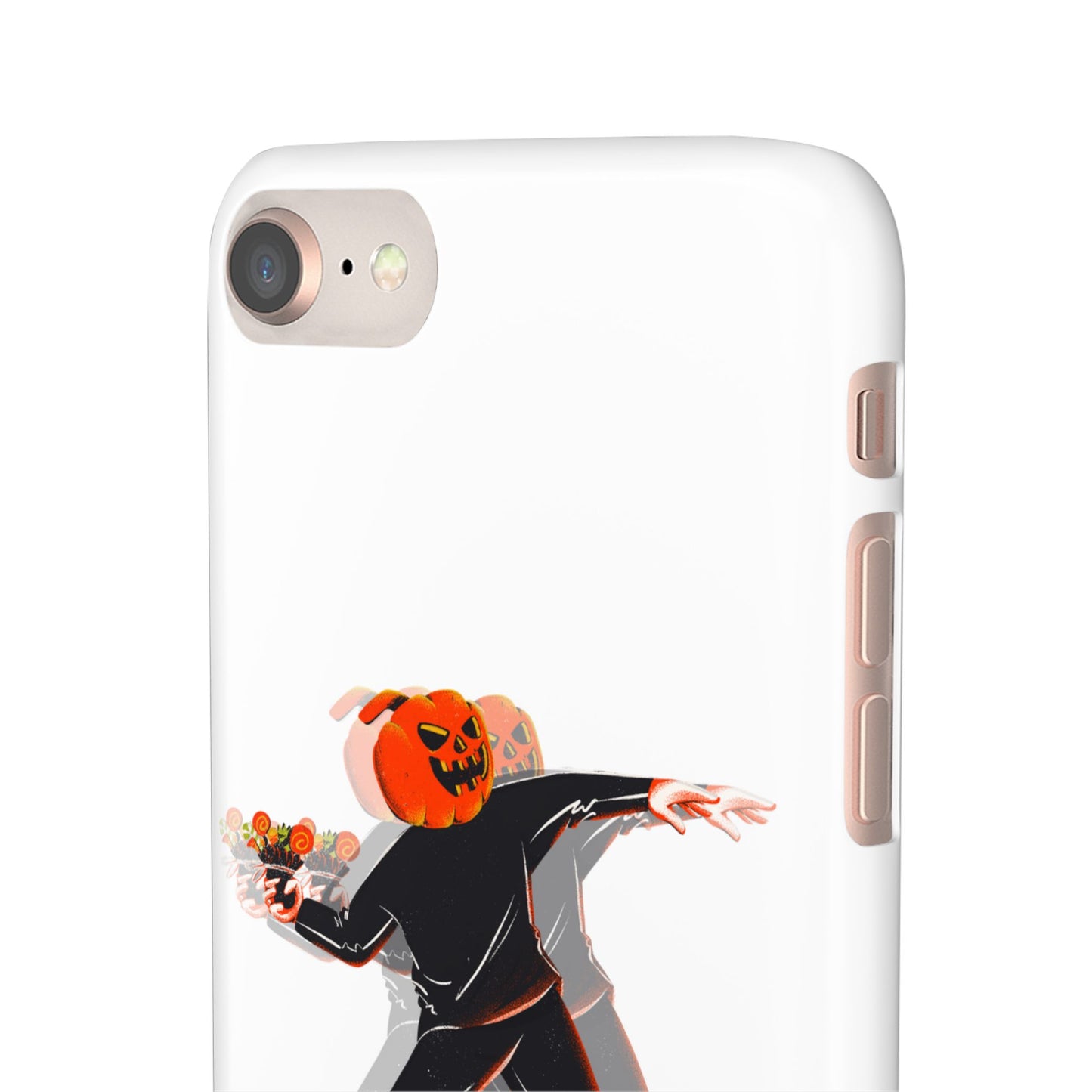 Pumpksy | Coque snap légère et résistante inspiration Banksy – Blanc