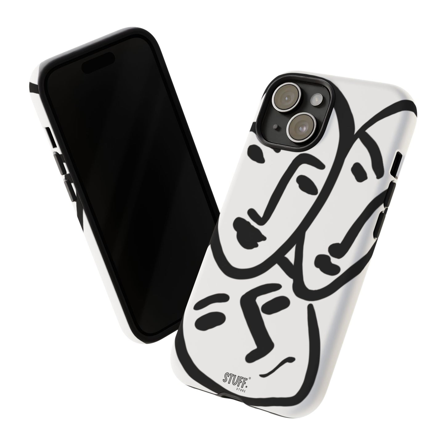 Les Trois Visages | Coque résistante double protection — inspiration Matisse