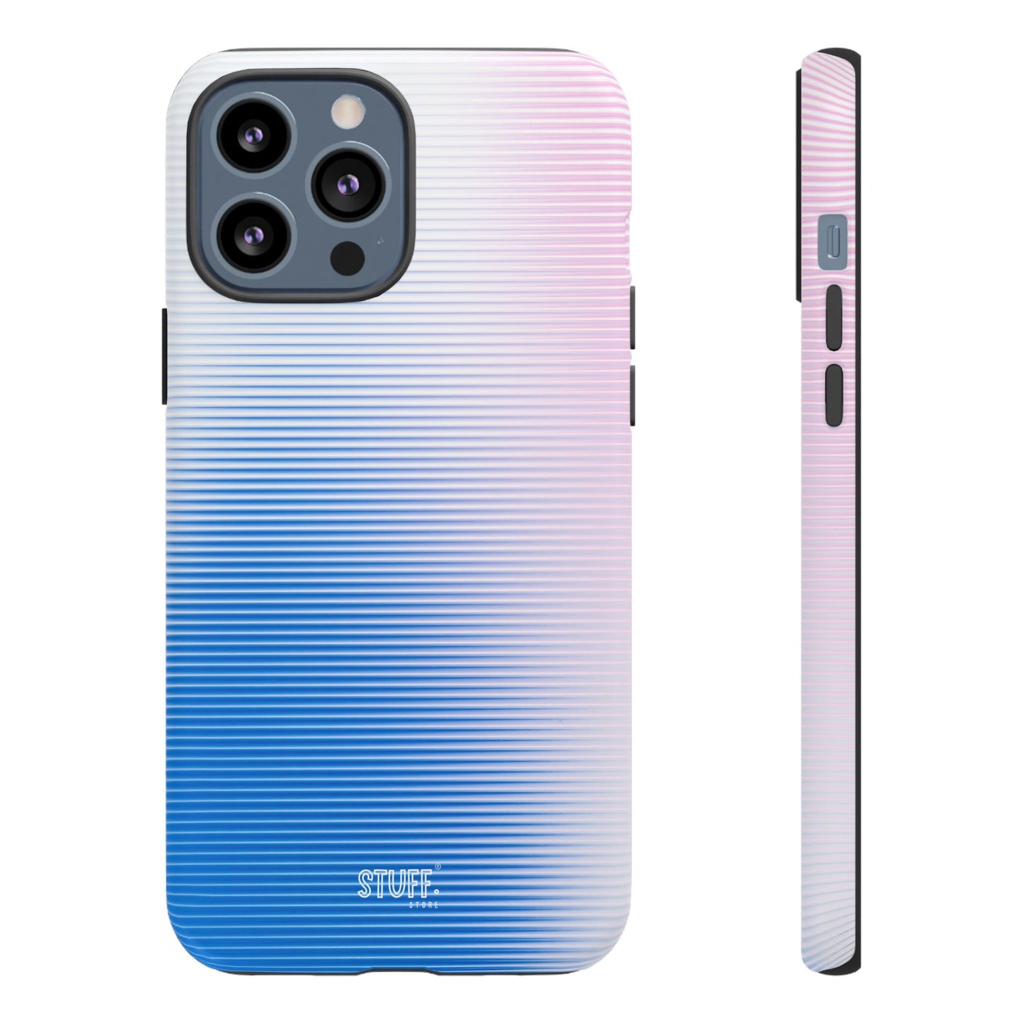 Gradient Case | Coque résistante double protection anti-choc - Dégradé Bleu & Rose