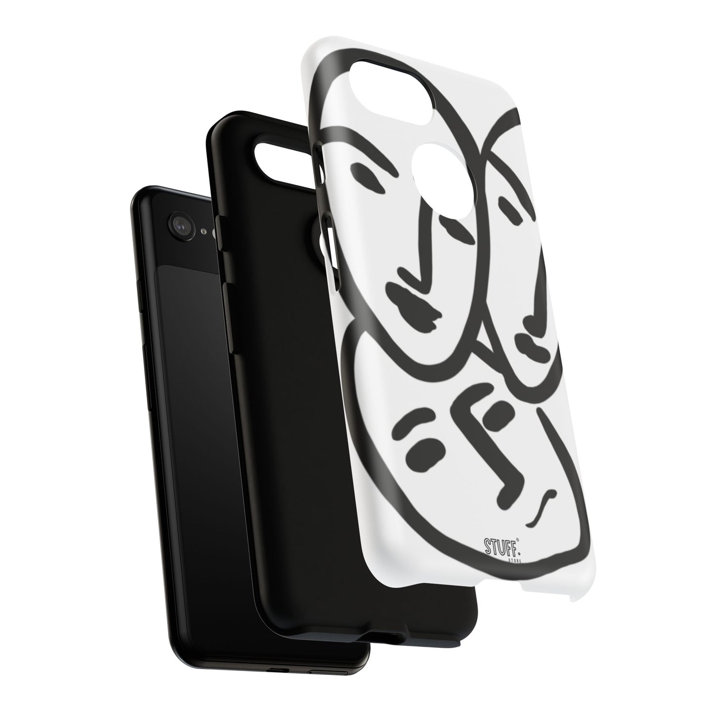 Les Trois Visages | Coque résistante double protection — inspiration Matisse
