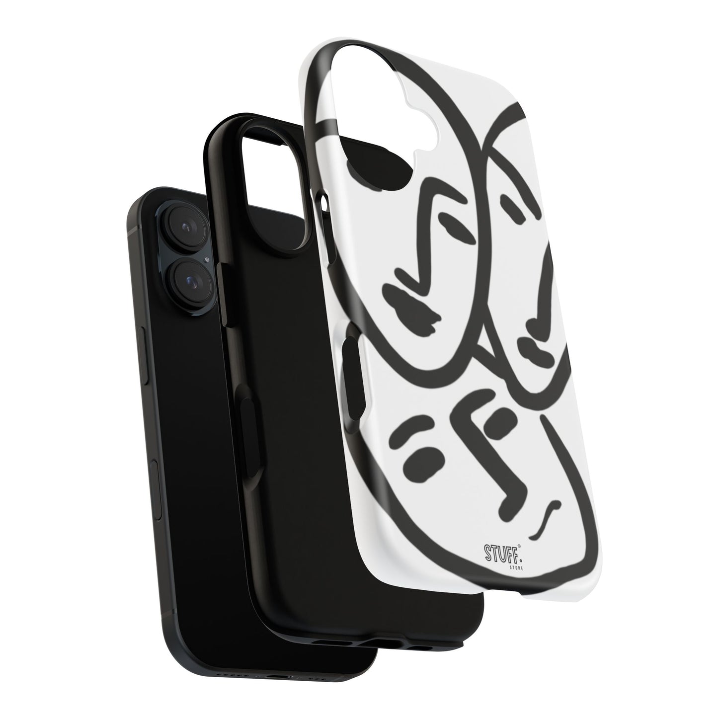 Les Trois Visages | Coque résistante double protection — inspiration Matisse