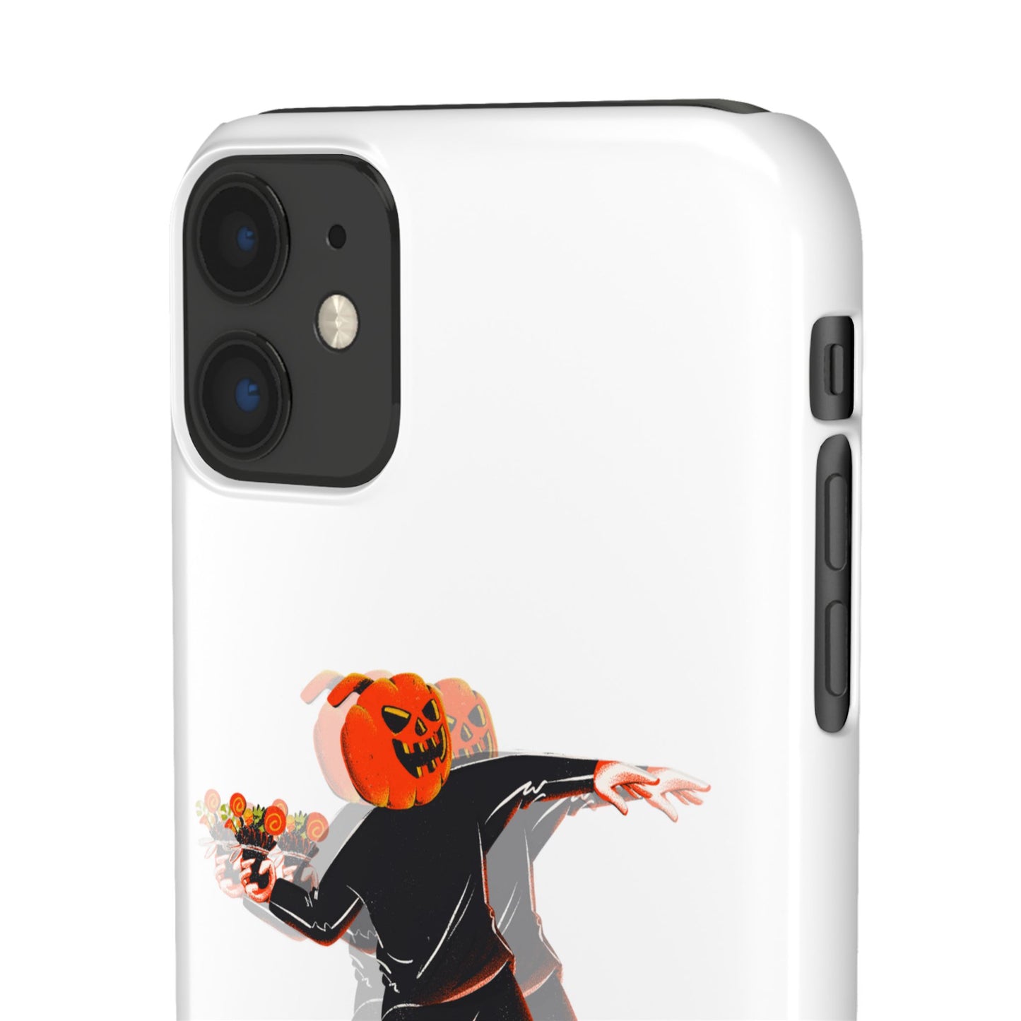 Pumpksy | Coque snap légère et résistante inspiration Banksy – Blanc