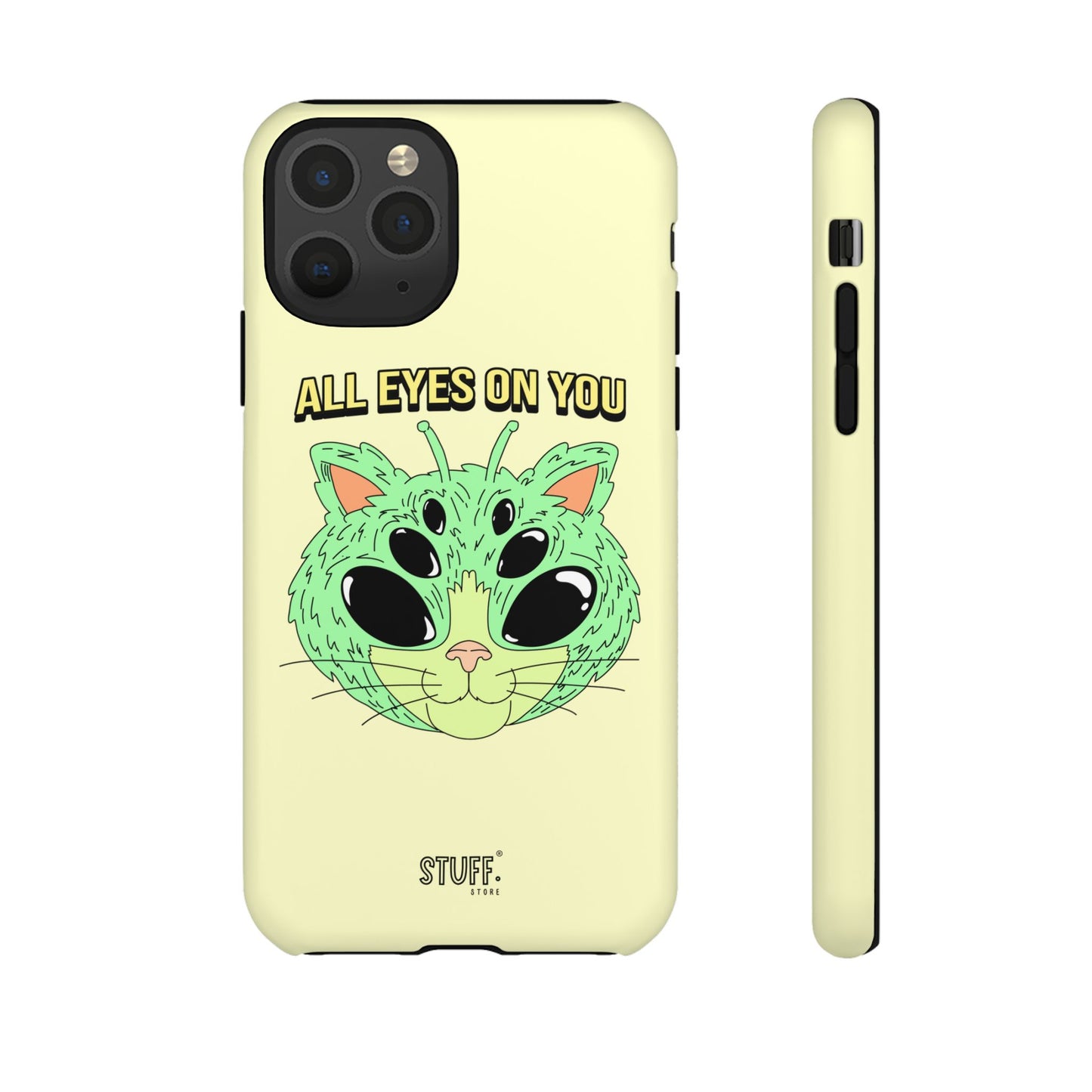 All Eyes on You Case | Coque résistante double protection avec Design Alien drôle