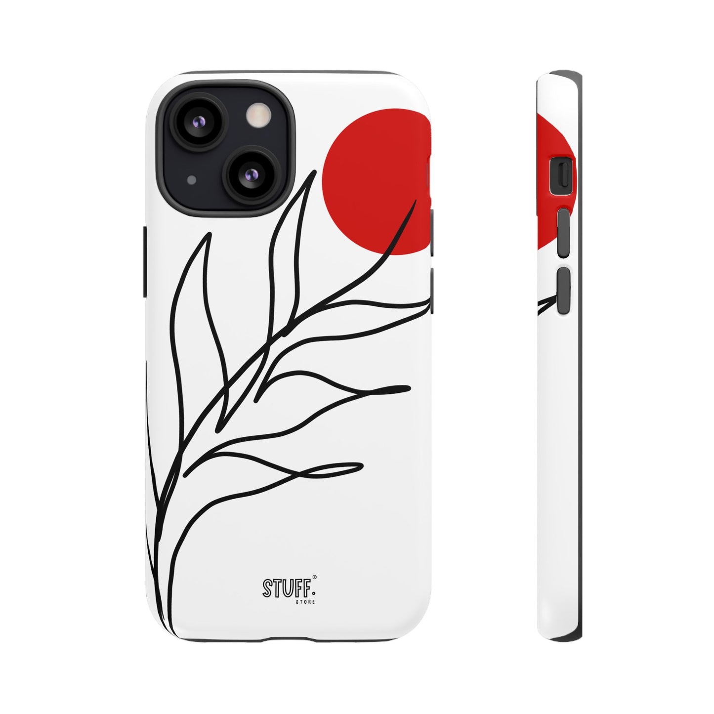 Red Sun Case | Coque résistante double protection avec Design Minimaliste