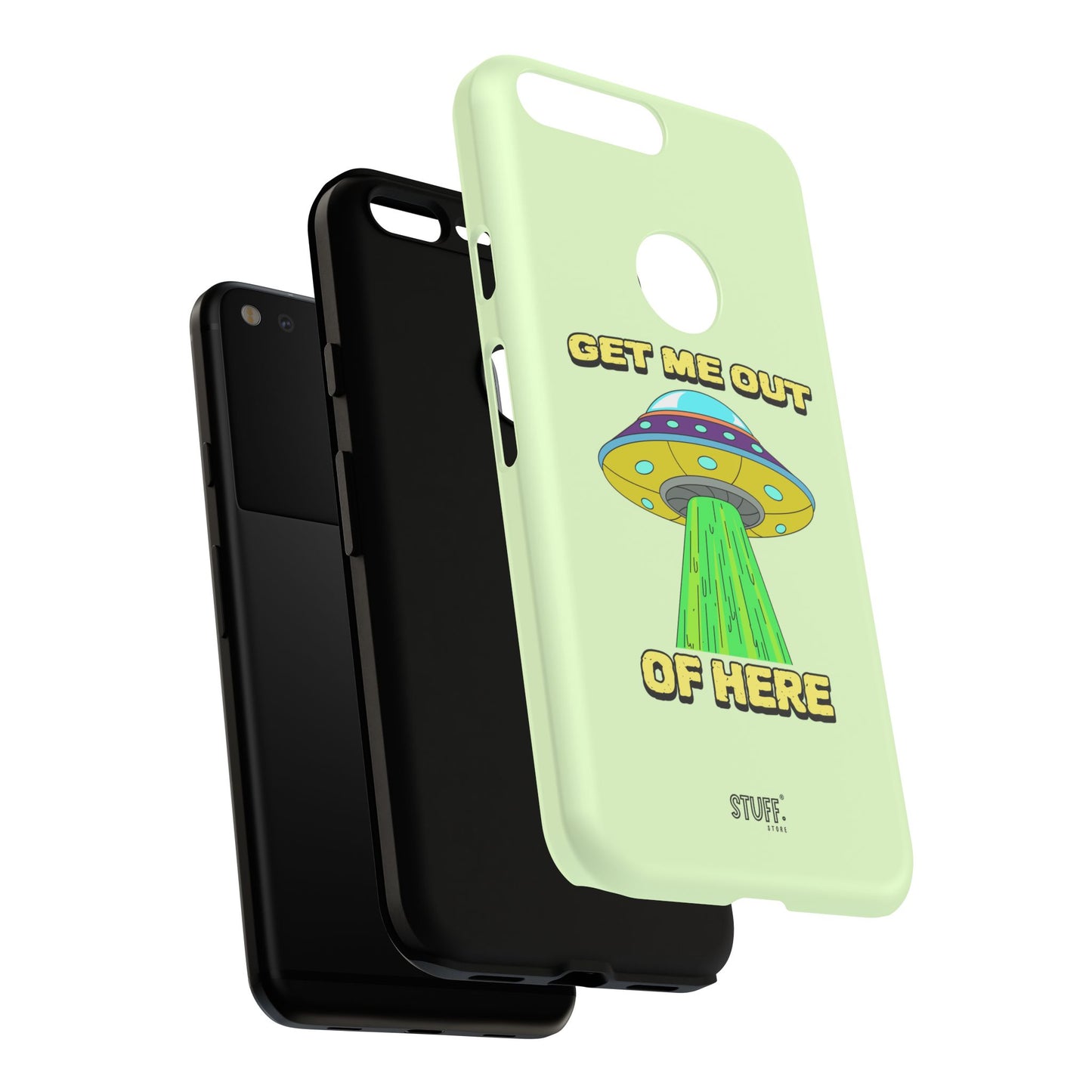 Get Me Out of Here | Coque résistante anti-choc — Vert Menthe