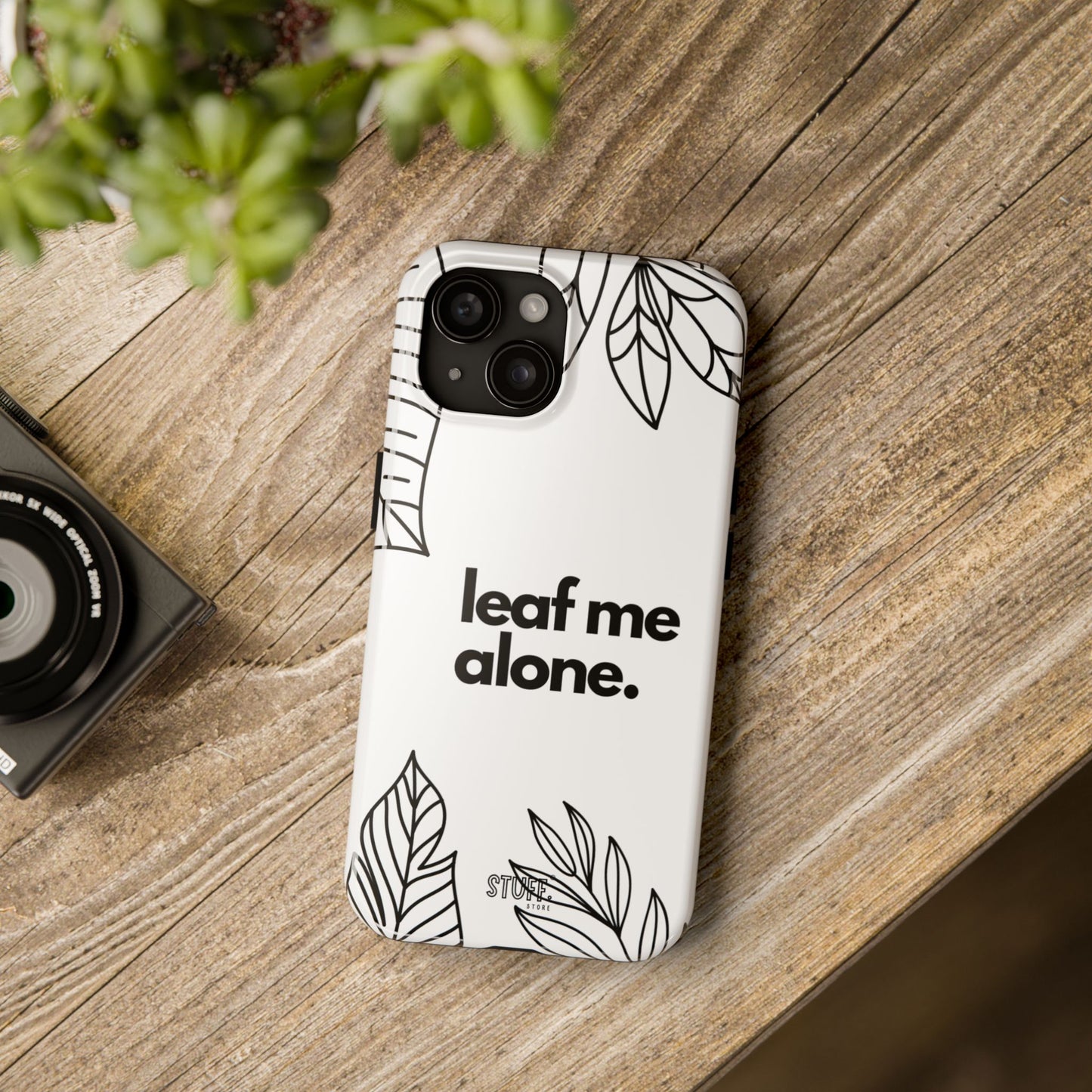 Leaf Me Case | Coque résistante double protection avec design minimaliste