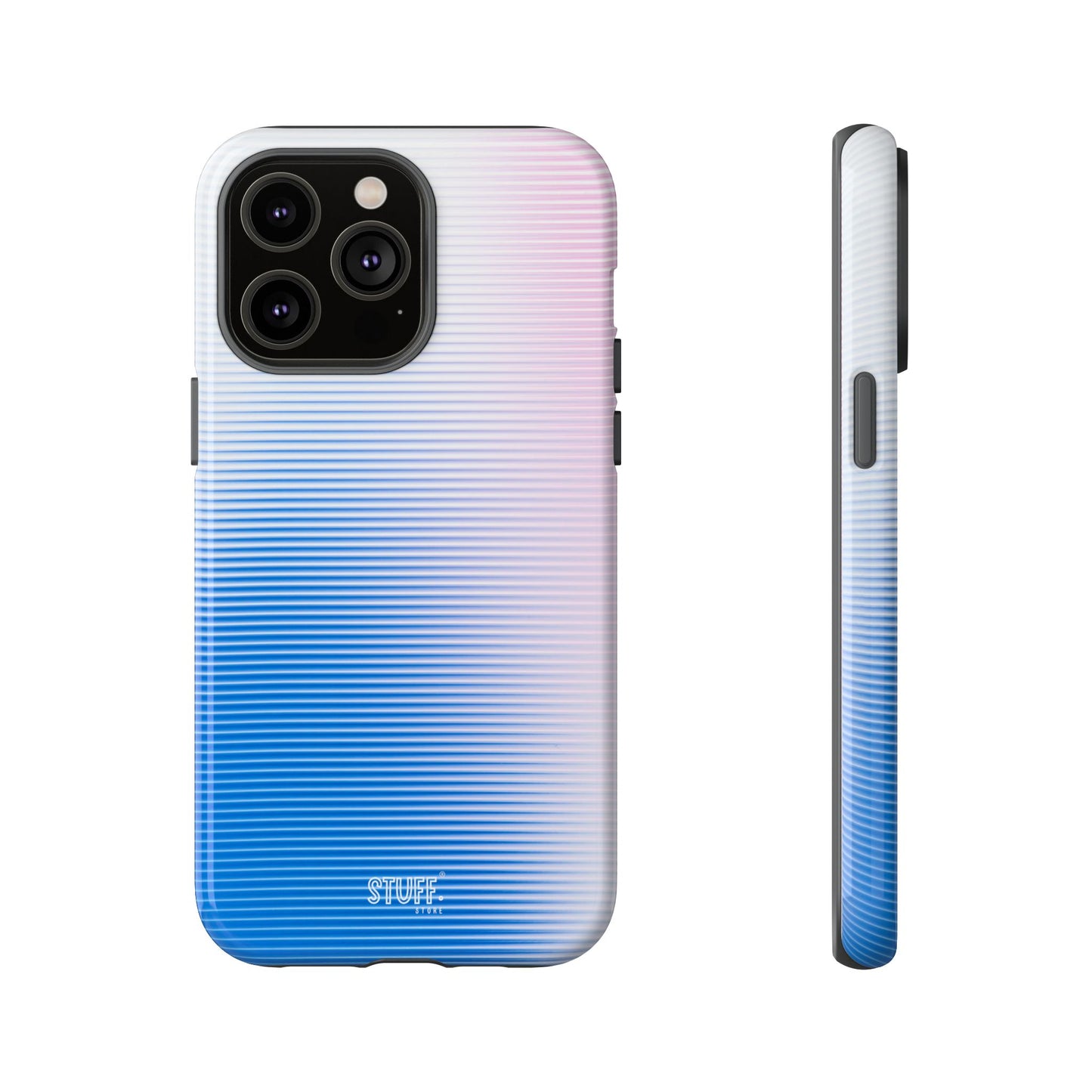 Gradient Case | Coque résistante double protection anti-choc - Dégradé Bleu & Rose