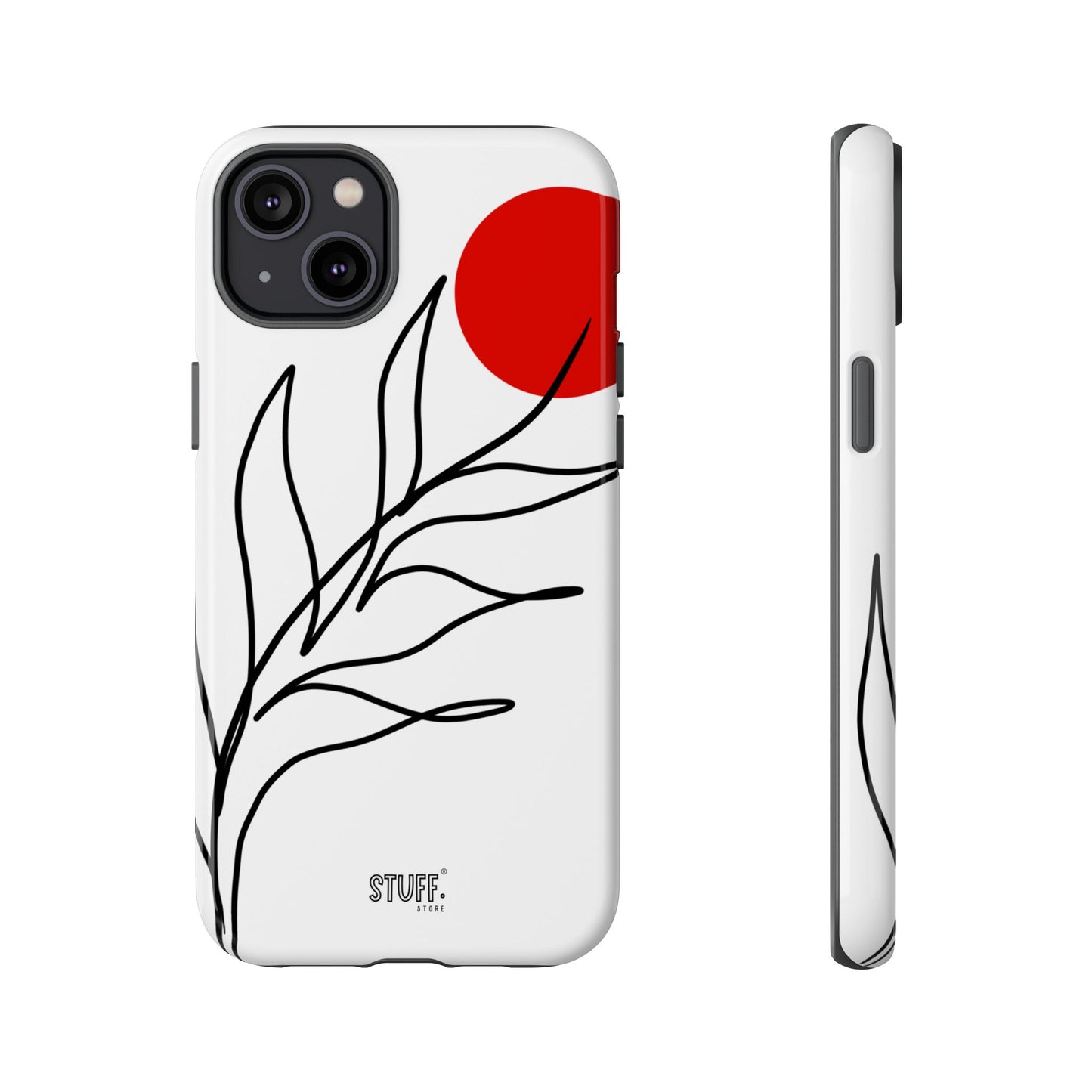 Red Sun Case | Coque résistante double protection avec Design Minimaliste