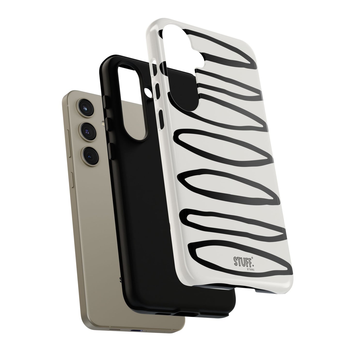 Loopy Case | Coque résistante double protection - Motif cercles abstraits