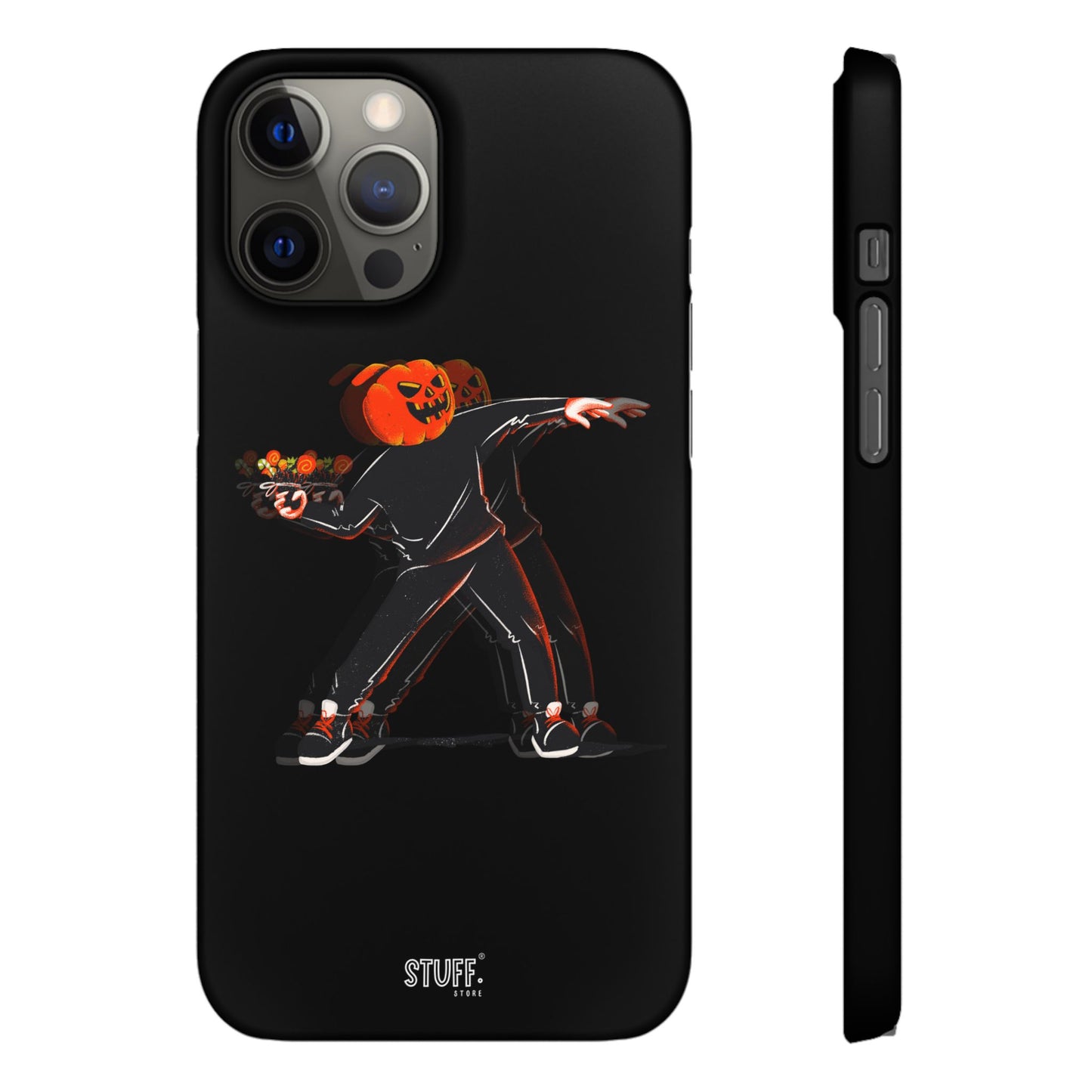 Pumpksy | Coque snap légère et résistante inspiration Banksy – Noir