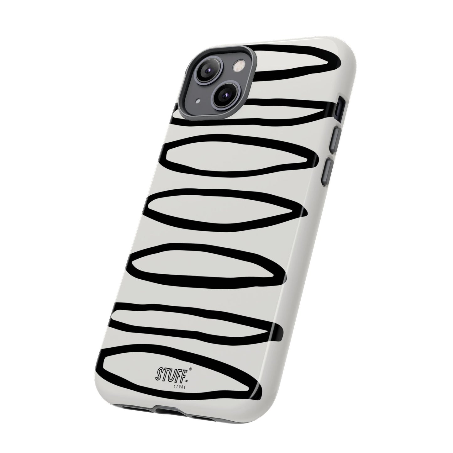 Loopy Case | Coque résistante double protection - Motif cercles abstraits