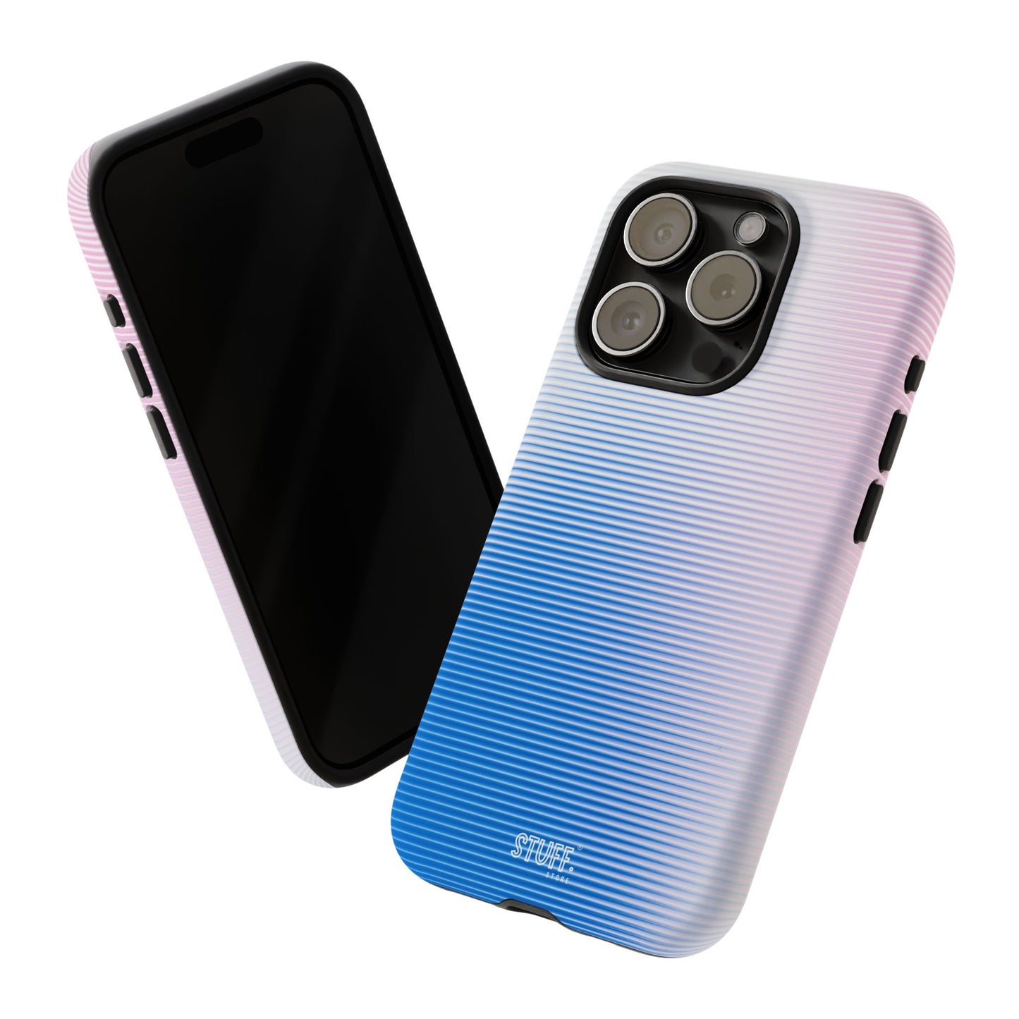 Gradient Case | Coque résistante double protection anti-choc - Dégradé Bleu & Rose