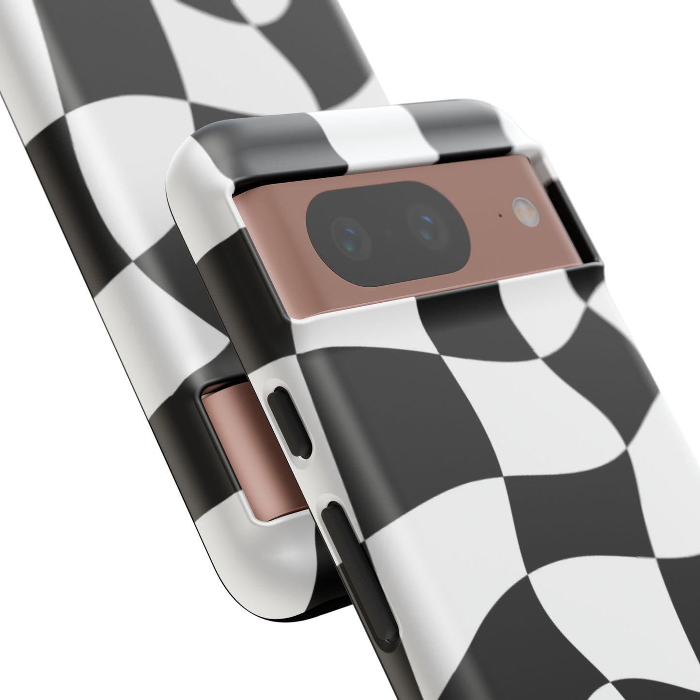 Checkers Case | Coque résistante double protection et Design en Damier déformé