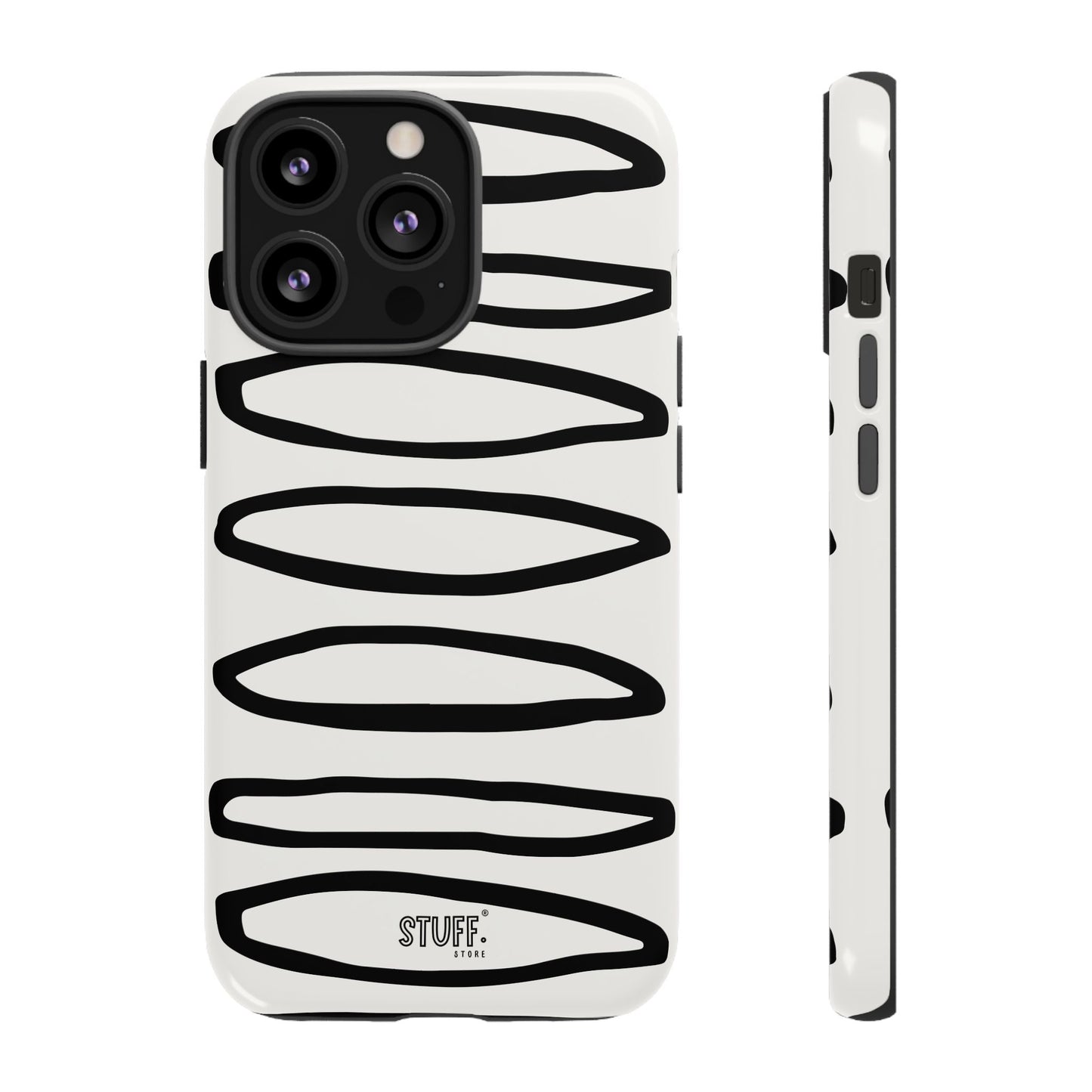 Loopy Case | Coque résistante double protection - Motif cercles abstraits