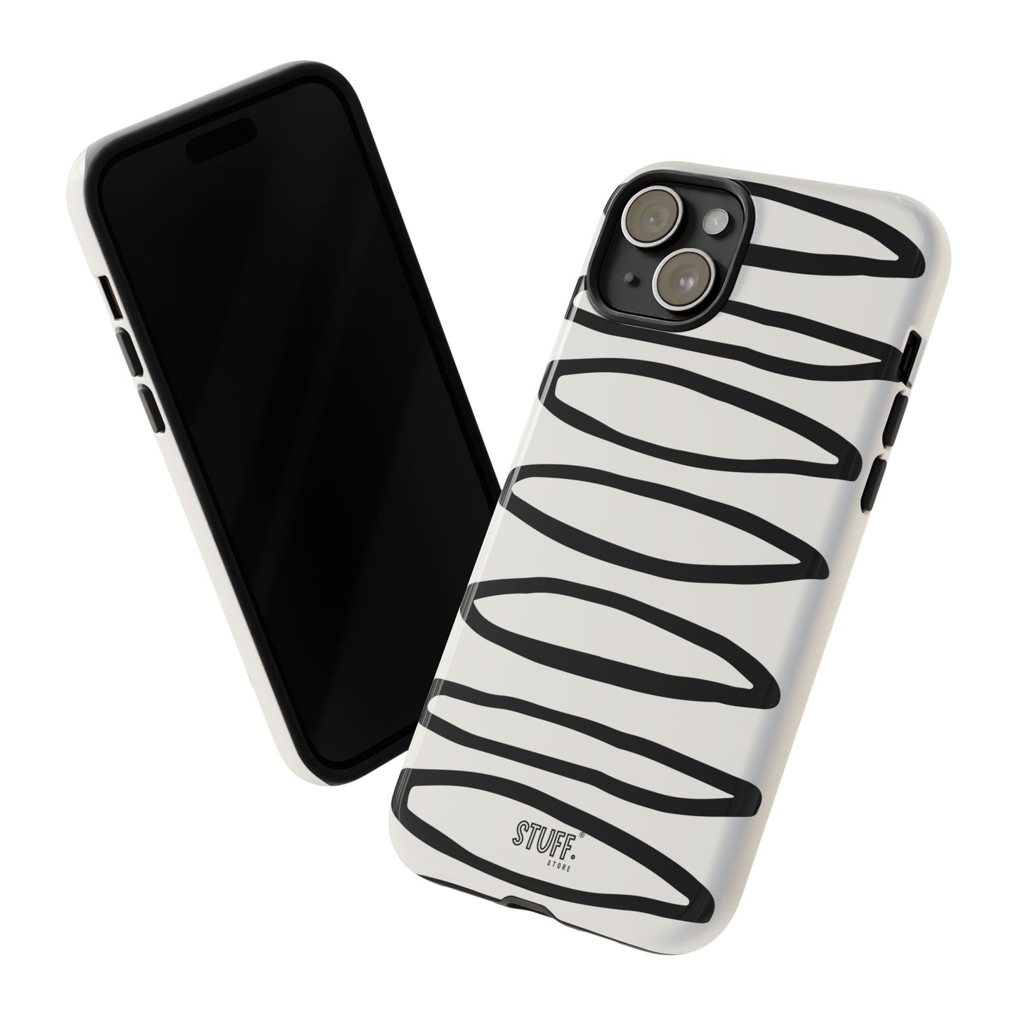 Loopy Case | Coque résistante double protection - Motif cercles abstraits