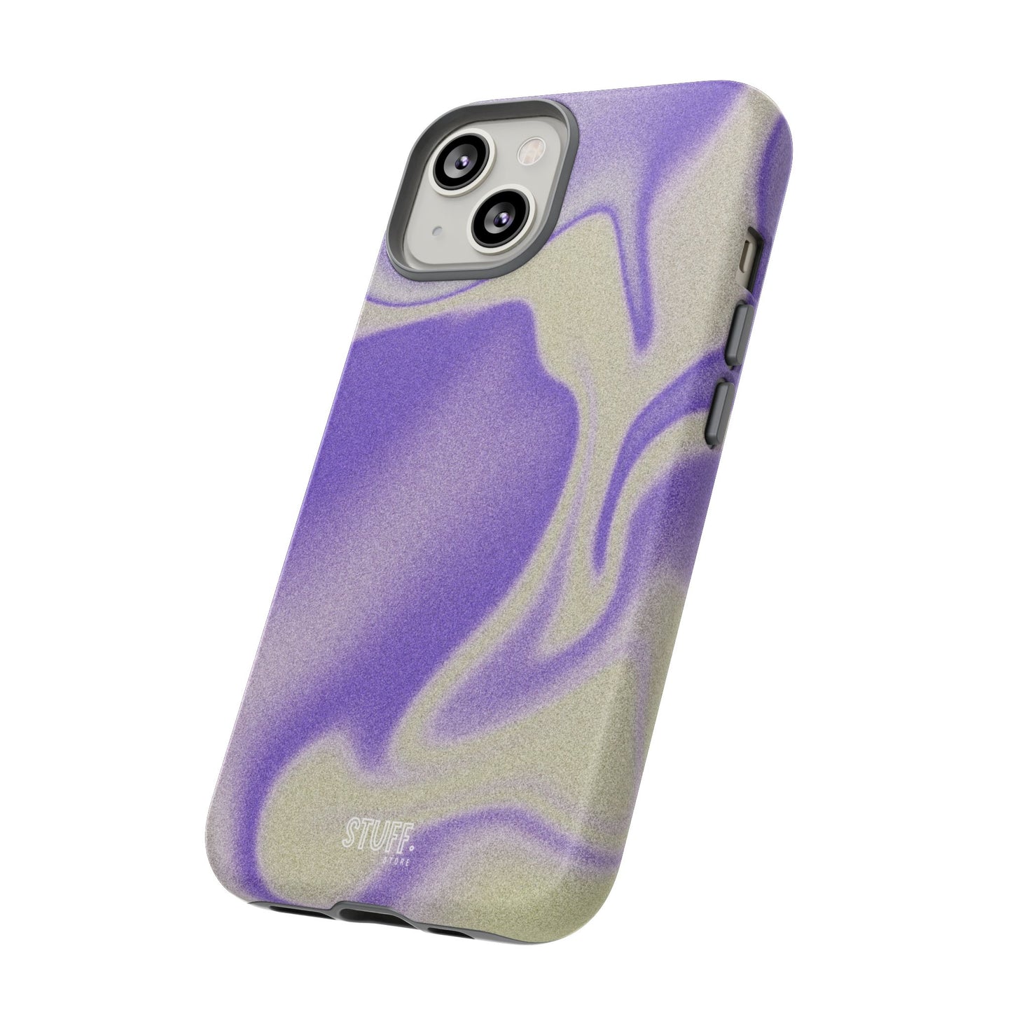 Swirly Case | Coque résistante double protection - Motif vague pourpre