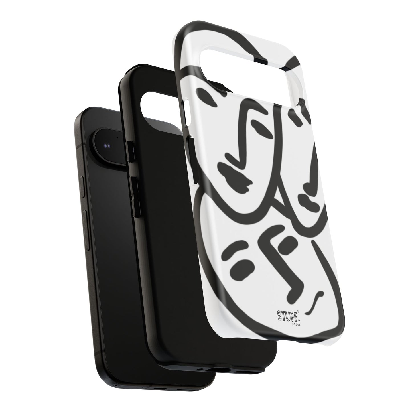 Les Trois Visages | Coque résistante double protection — inspiration Matisse