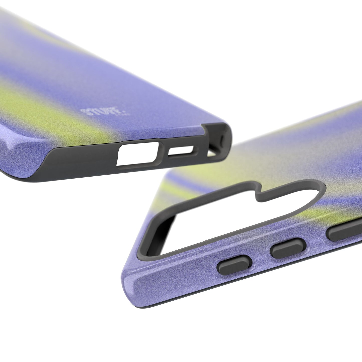 Vibrant Case | Coque résistante double protection anti-choc - Violet & Jaune