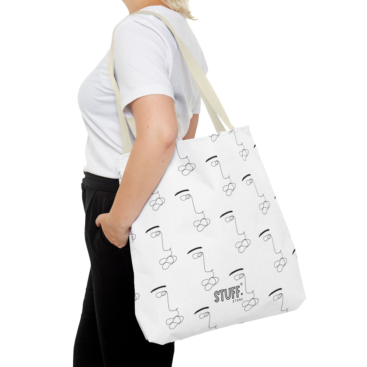 He’s Art Tote Bag | Sac cabas résistant et durable avec design one-line