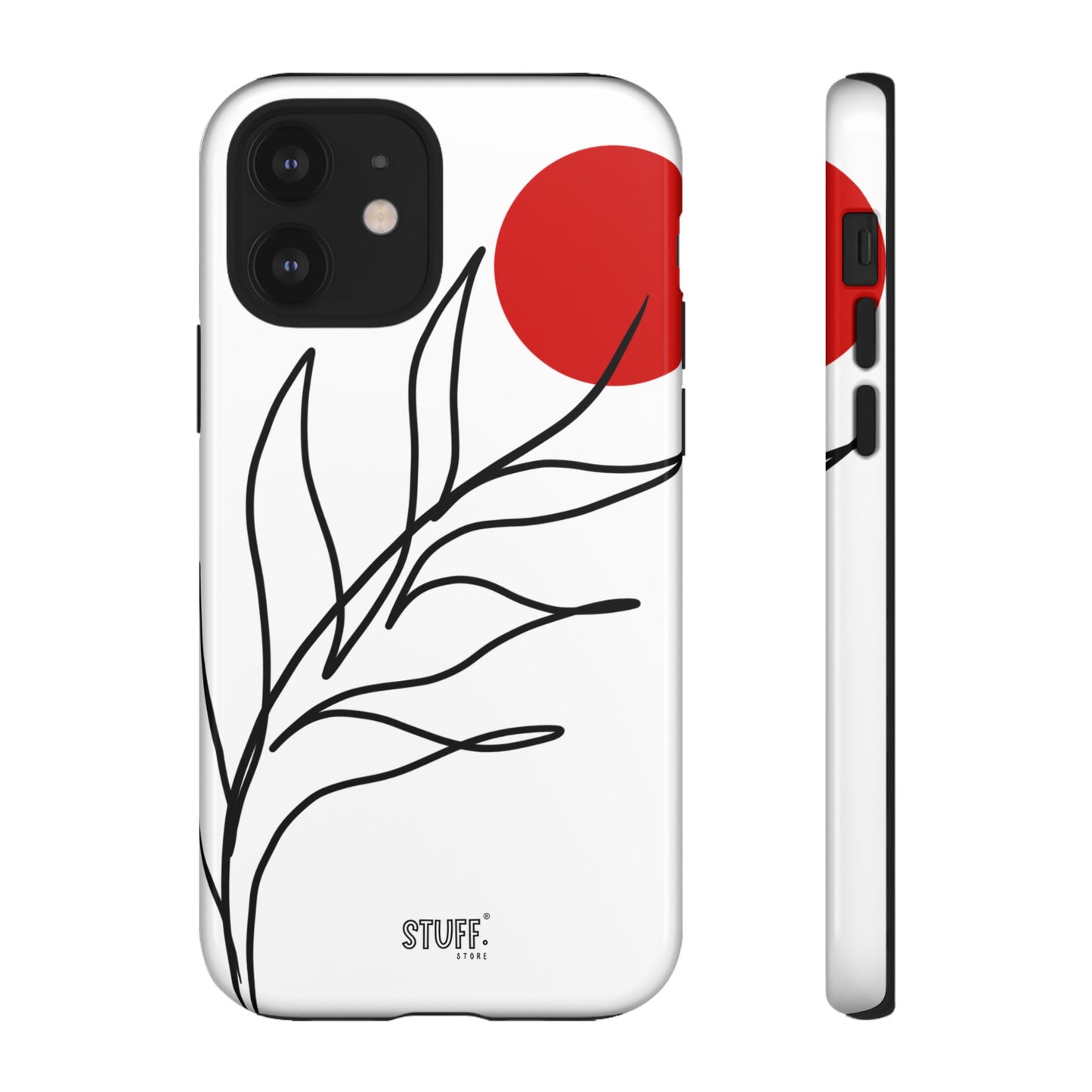 Red Sun Case | Coque résistante double protection avec Design Minimaliste