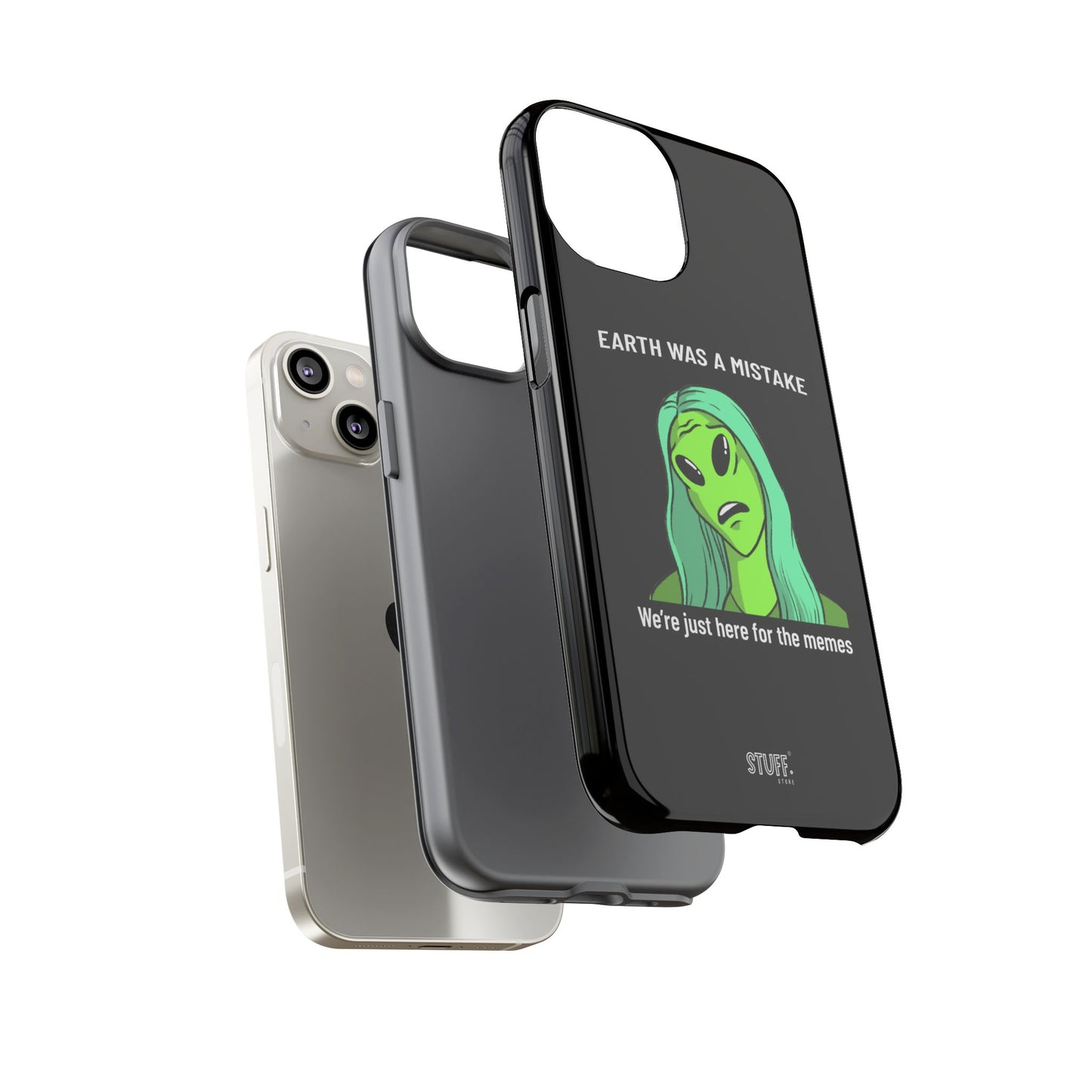 Meme Liking Alien Case | Coque résistante double protection pour les amateurs de Pop Culture