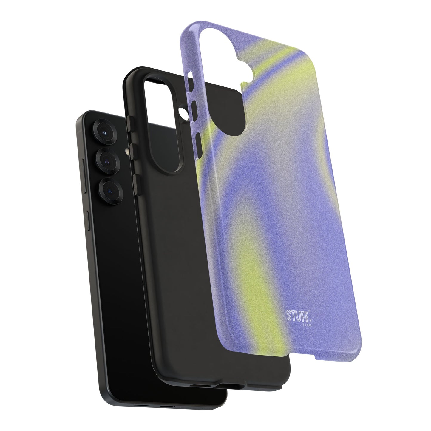 Vibrant Case | Coque résistante double protection anti-choc - Violet & Jaune