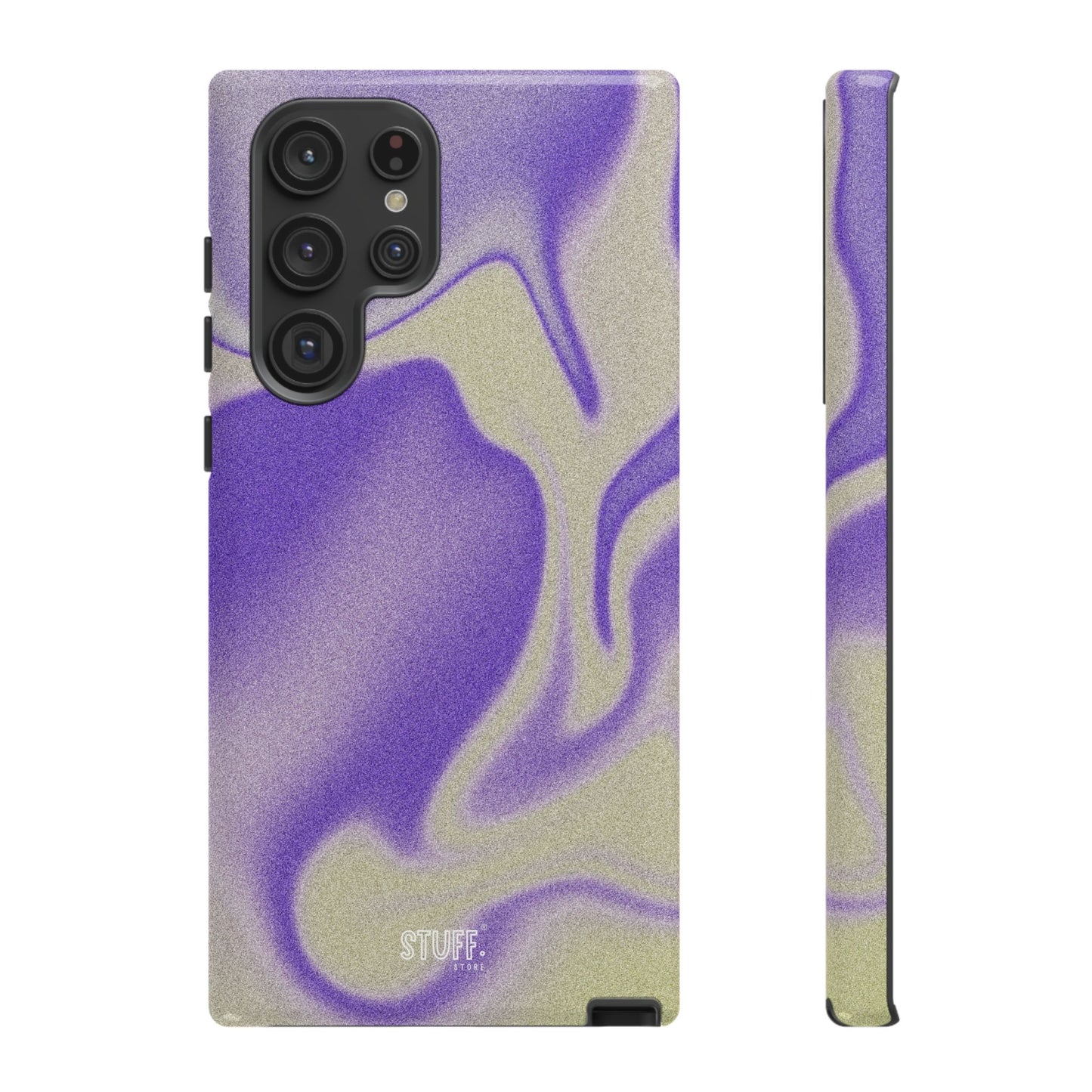 Swirly Case | Coque résistante double protection - Motif vague pourpre
